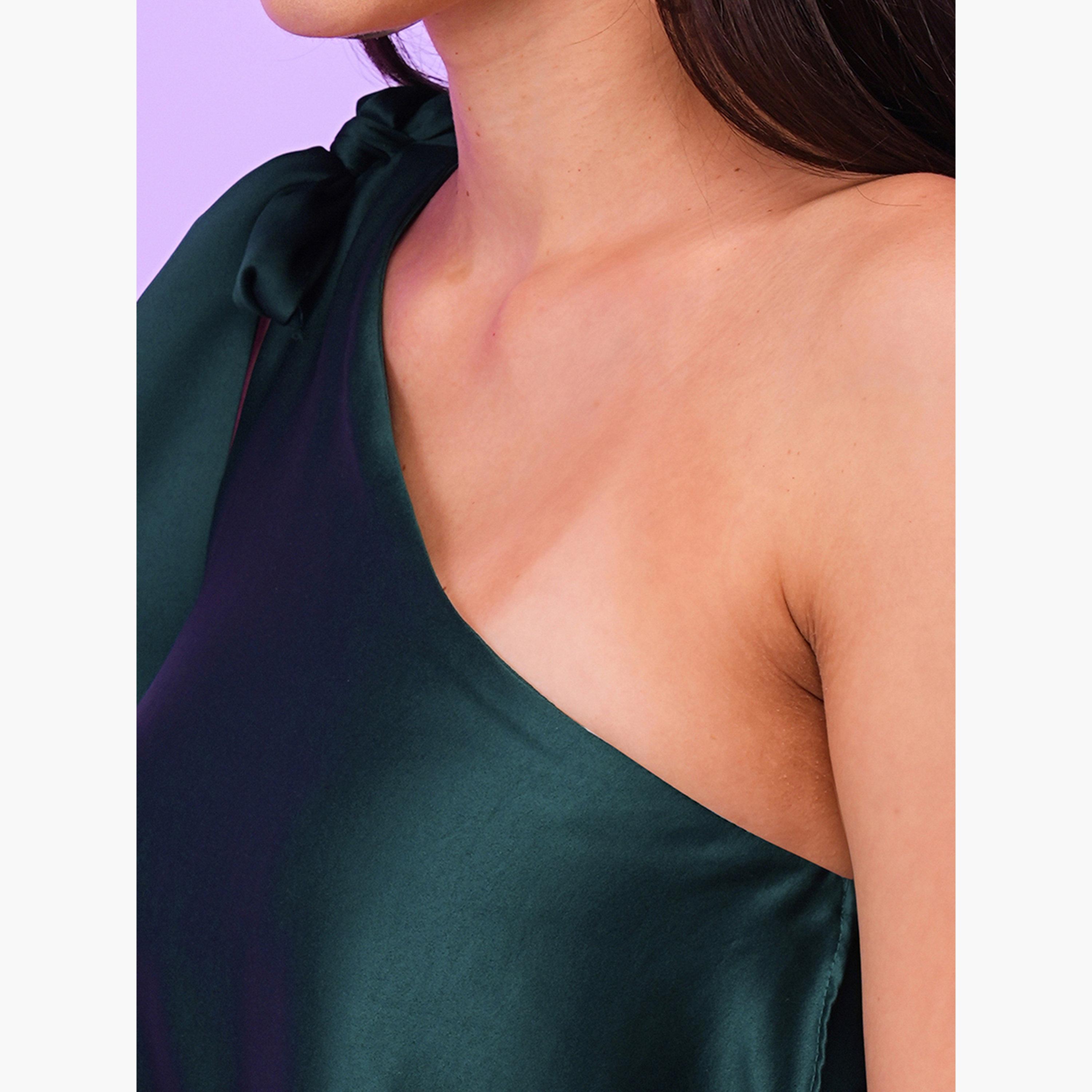 Globus X Styli One Shoulder Tie-Up Detail Jumpsuit-women-clothing-jumpsuits-image-4
