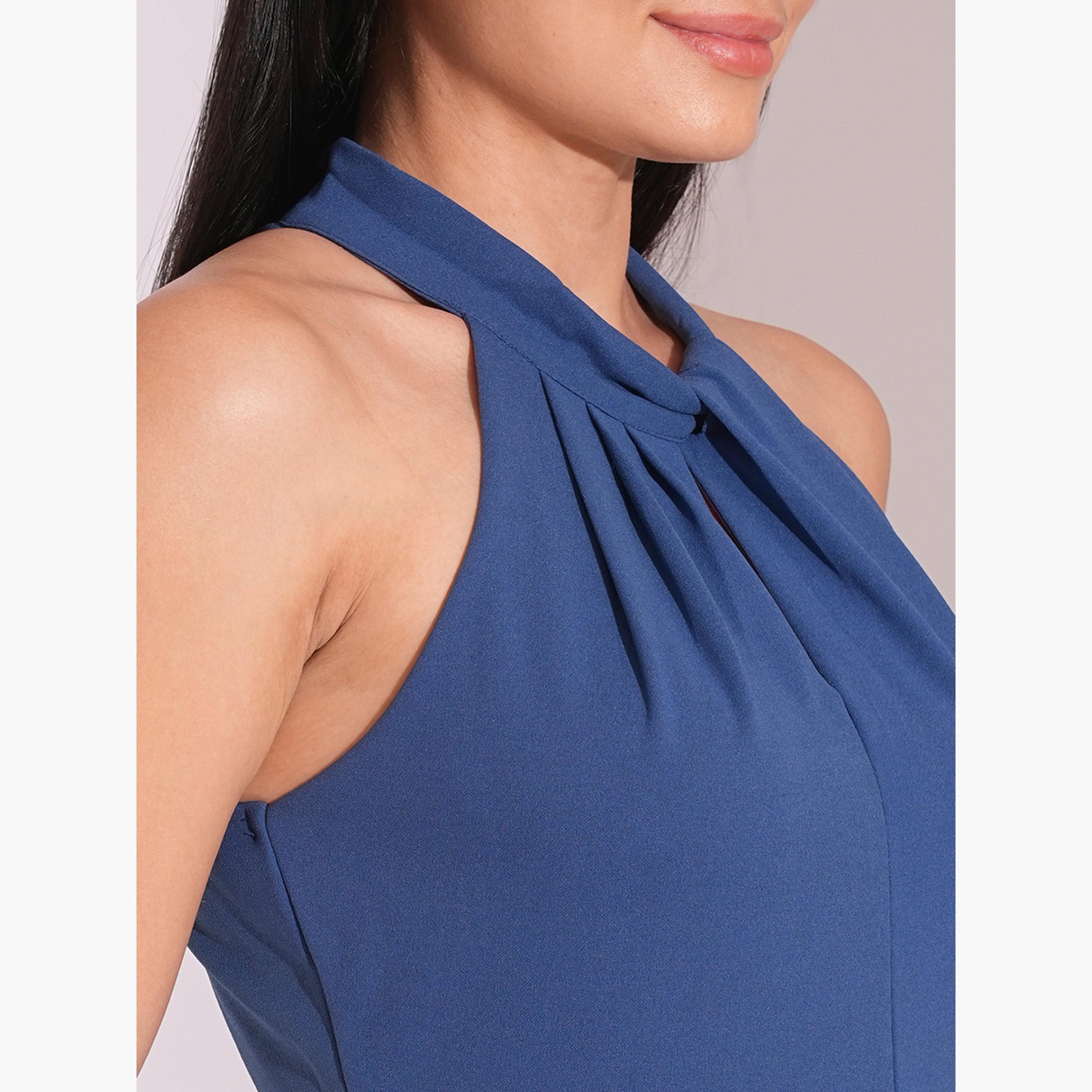 غلوبوص × ستايلي - جمبسوت عمل بساق واسعة ومطوي ومزخرف بفتحة مفتاح-women-clothing-jumpsuits-image-4