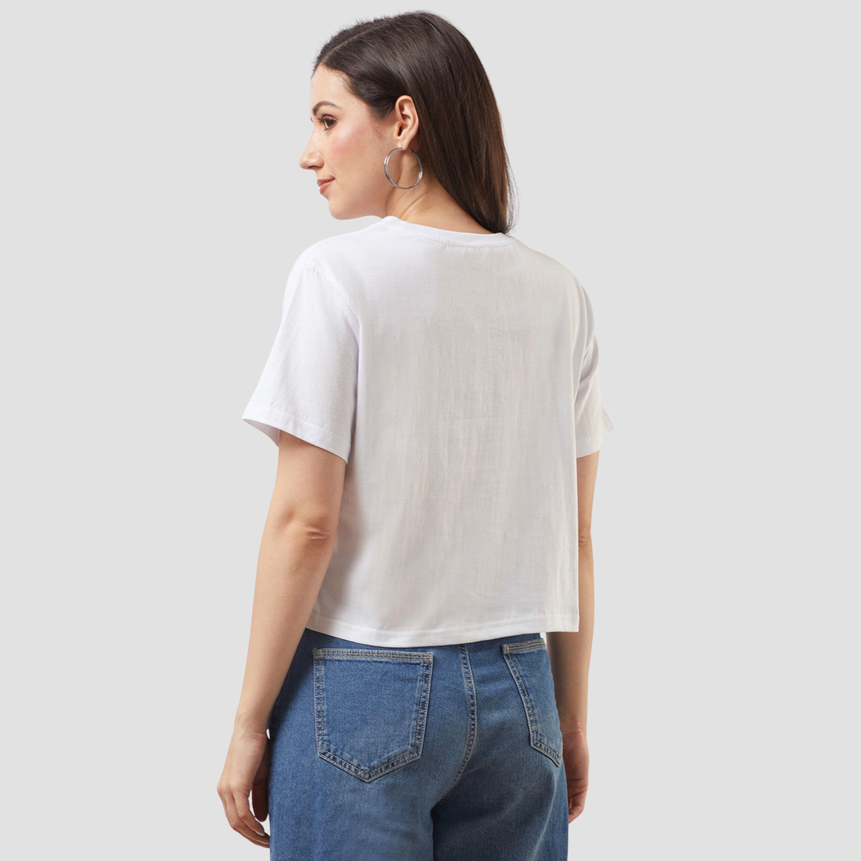 Globus X Styli Women White Graphic Print Oversized Crop T-Shirt-women-clothing-tshirts-image-3