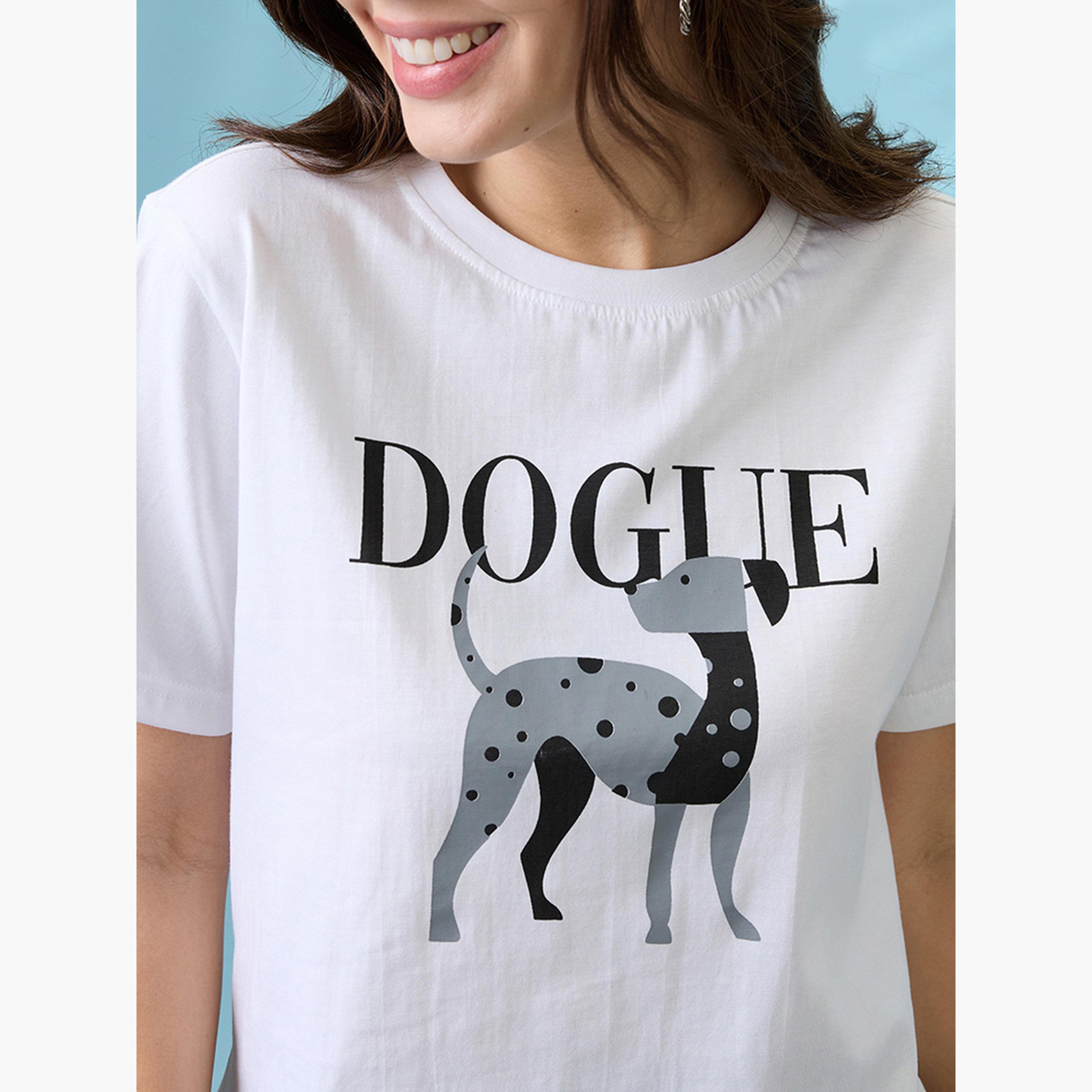 Globus X Styli Women White Graphic Print Oversized Crop T-Shirt-women-clothing-tshirts-image-4