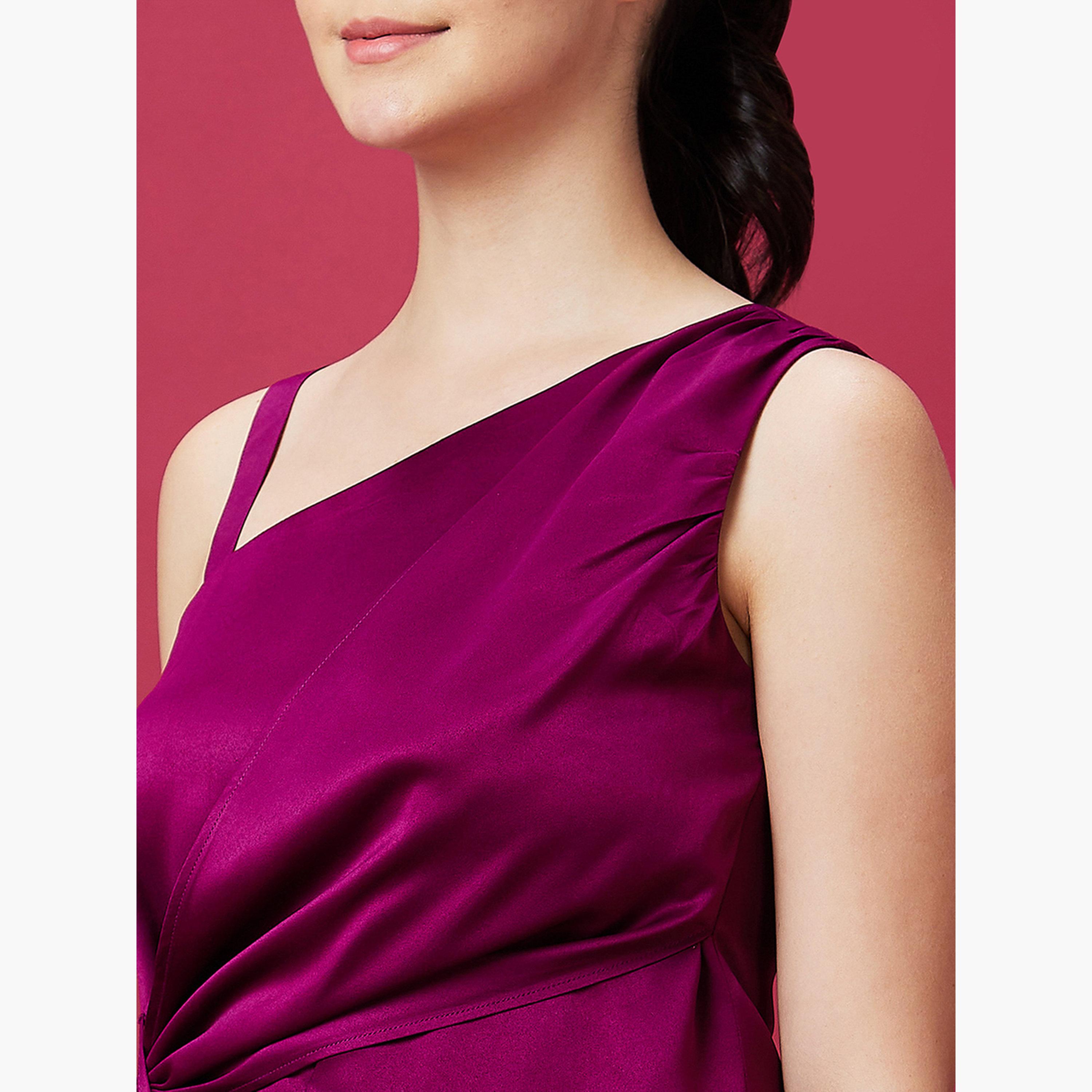 Globus X Styli Women Wine Strappy One Shoulder Top-women-clothing-shirtsandblouses-blouses-image-6