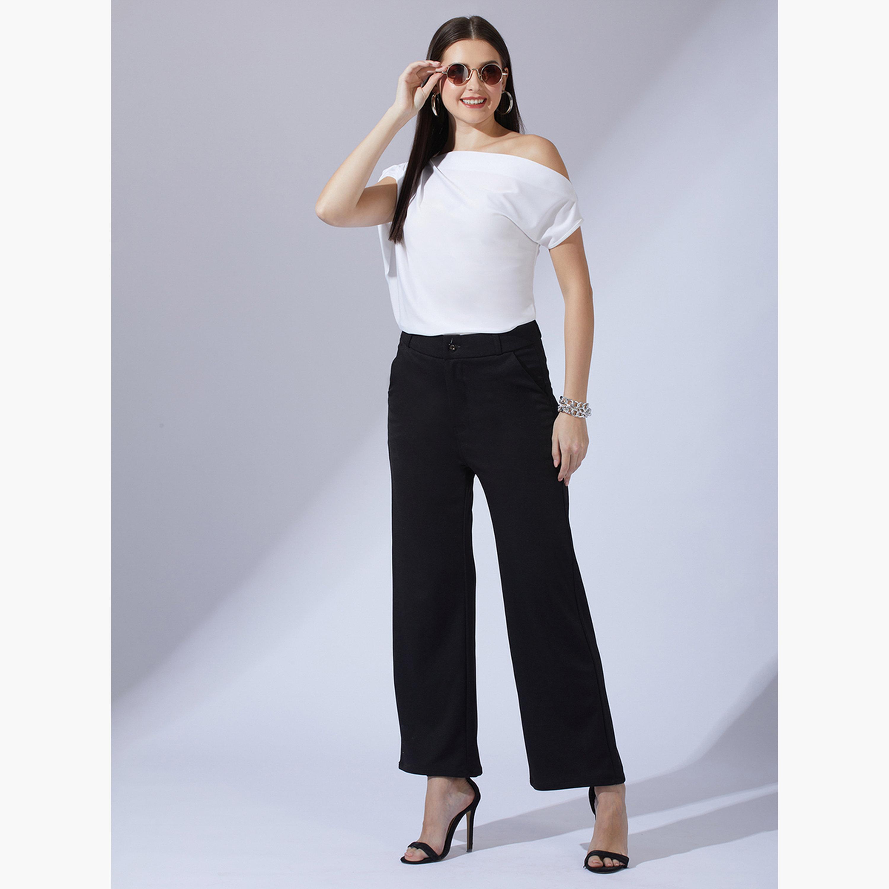 غلوبوس × ستايلي - بلوزة بيضاء بدون أكمام بكتف واحد للنساء-women-clothing-tshirts-image-2