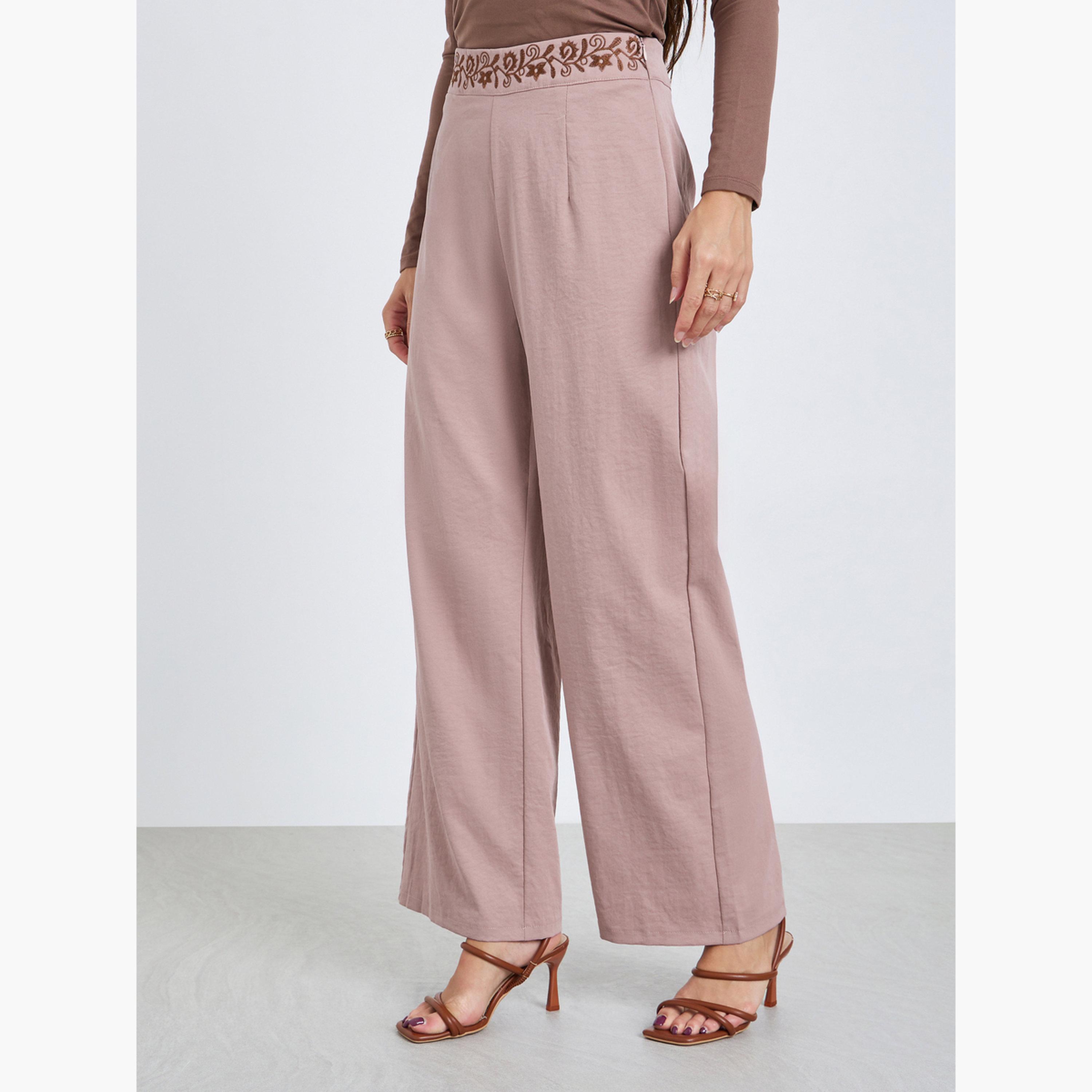 Keenly X Styli Women Embroidery Detail Long Sleeve Abaya and Pants Co-Ords-women-clothing-coordsets-image-4