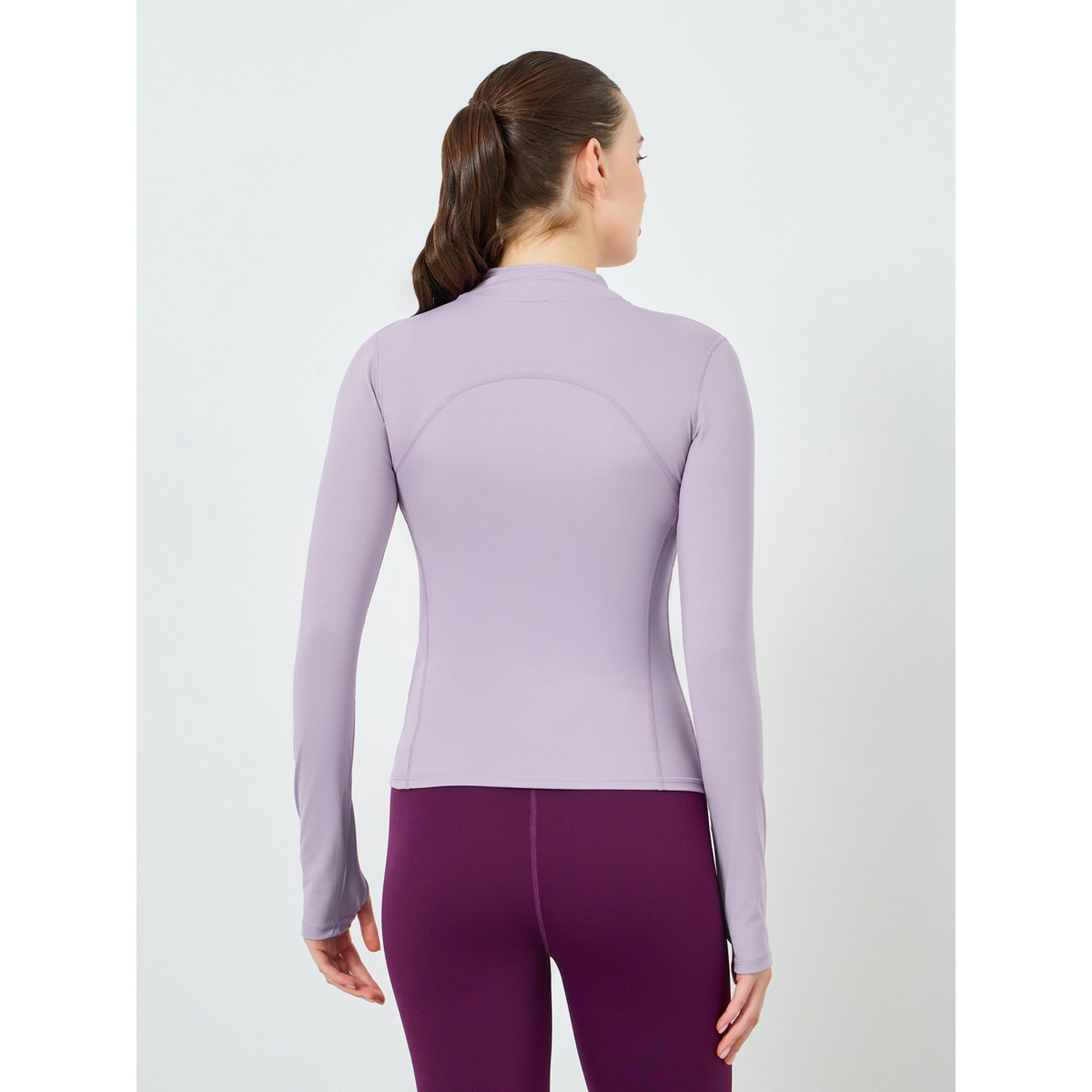 جاكيت بفتحات إبهام وتفاصيل بارزة للنساء-women-clothing-sportswearandactivewear-coatsandjackets-jackets-image-3