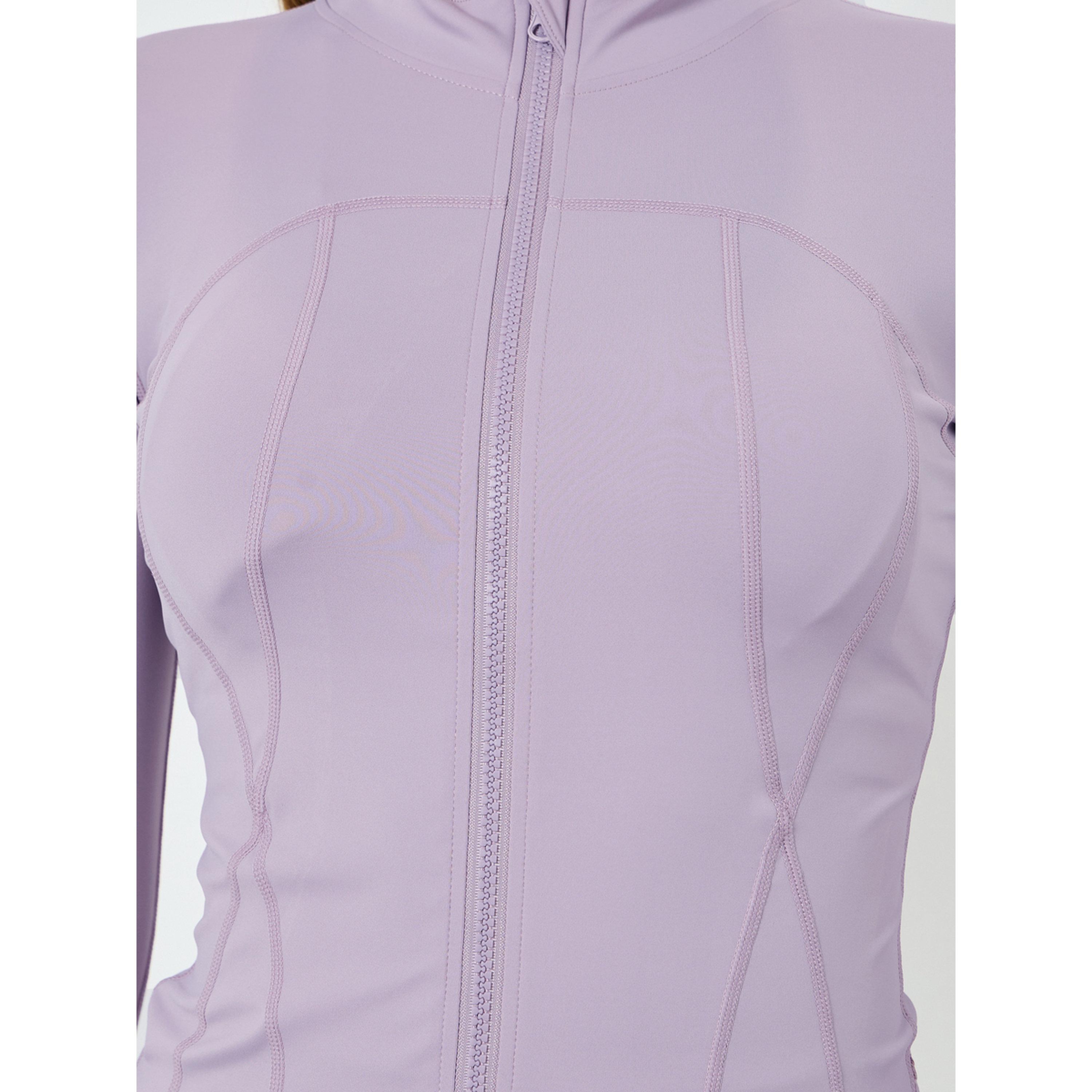 Styli Women Lilac Broad Contour Thumbhole Jacket-women-clothing-sportswearandactivewear-coatsandjackets-jackets-image-4