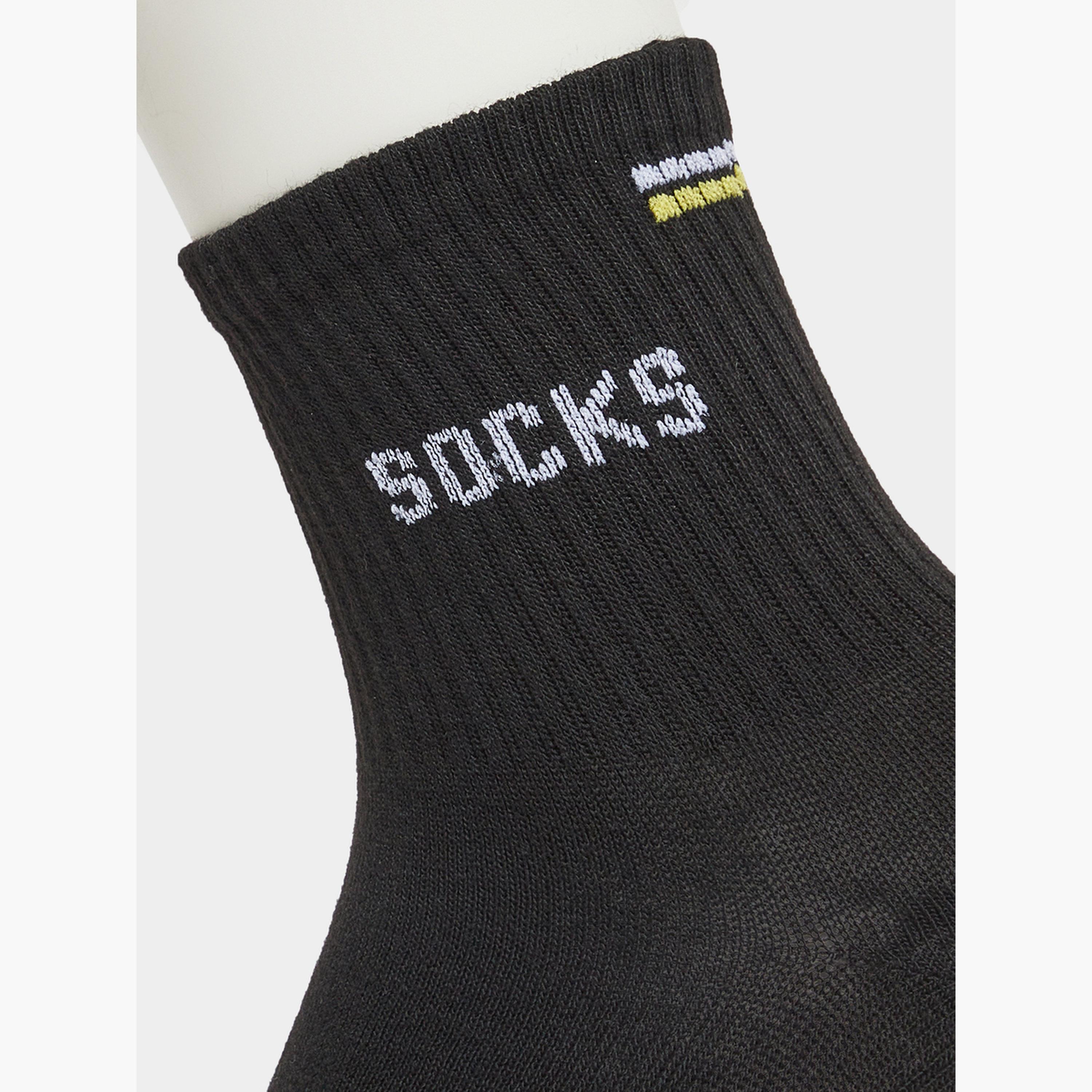Styli Pack of 3 - Ribbed Cuff Crew Socks-men-socks-image-3