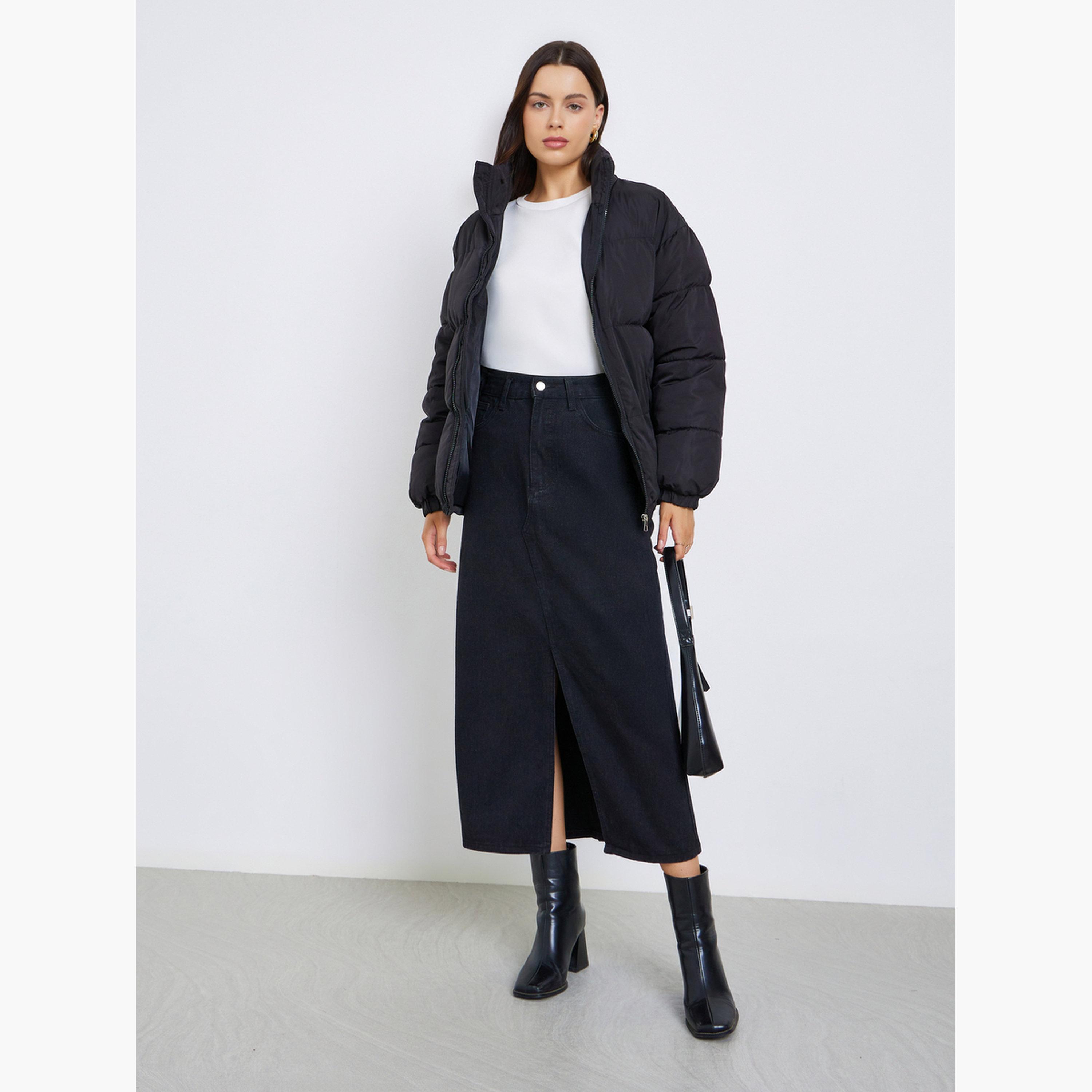 جاكيت منفوخ مبطن بسحَّاب غلق-women-winterwear-coatsandjackets-jackets-image-2