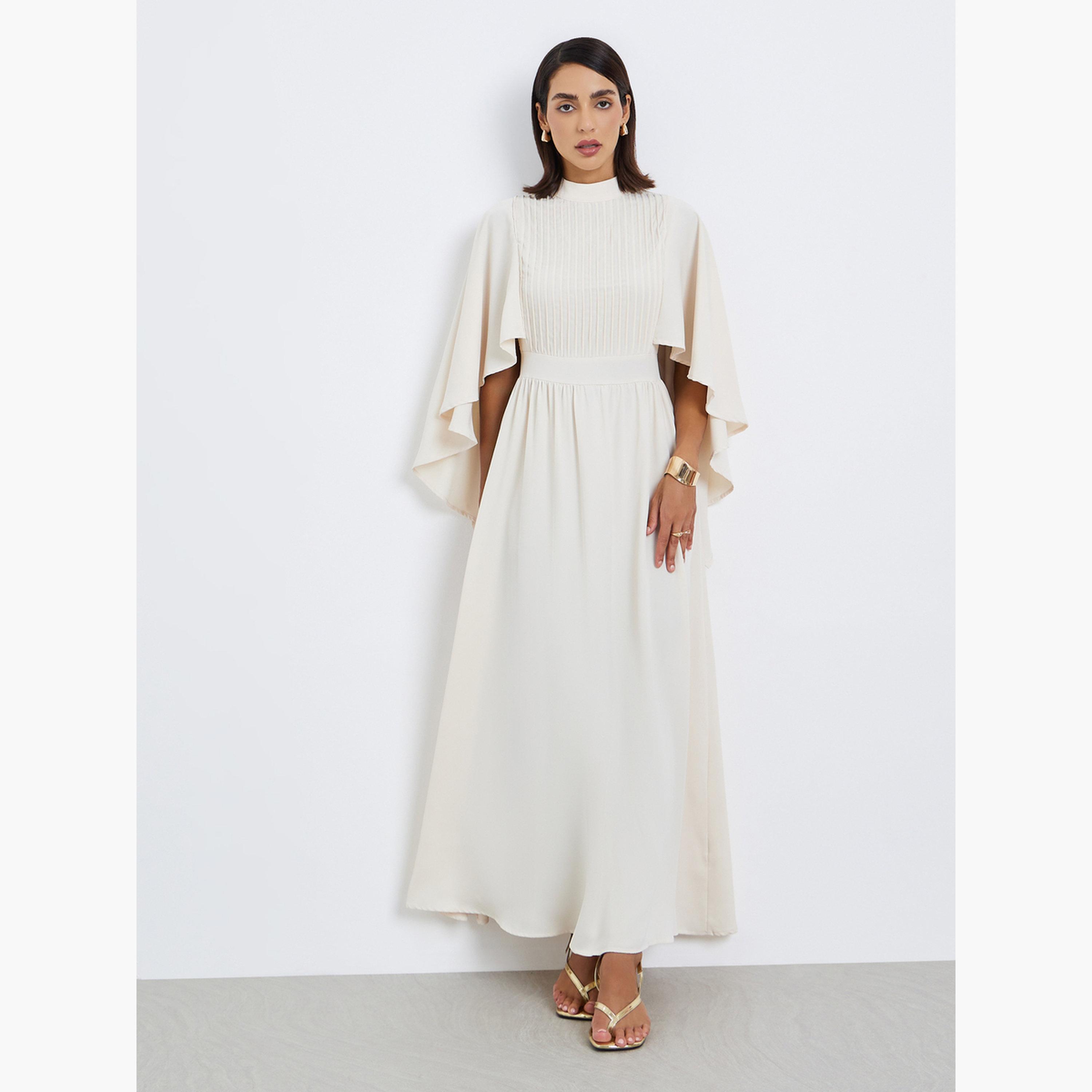 فستان طويل بتفاصيل محزوزة-women-clothing-dresses-image-3