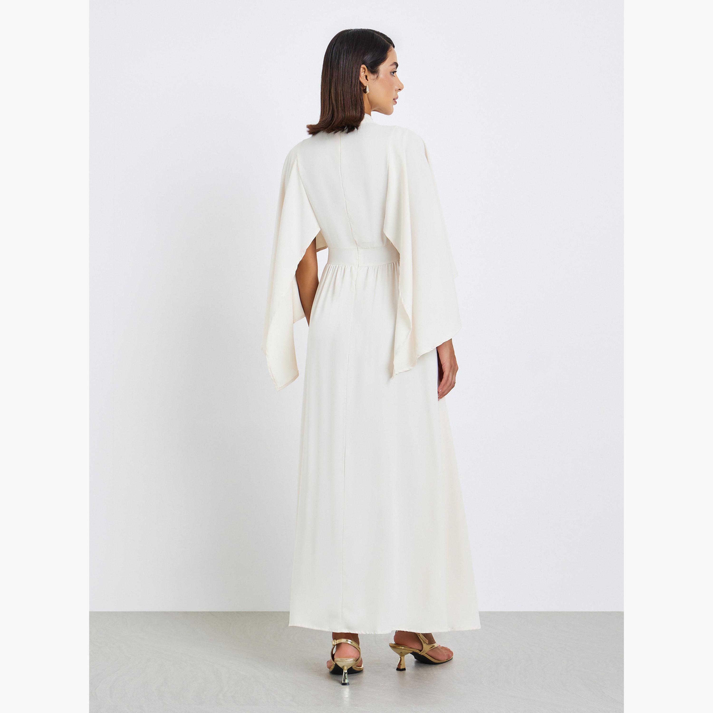 Styli Women Pintuck Yoke Maxi Dress-women-clothing-dresses-image-4