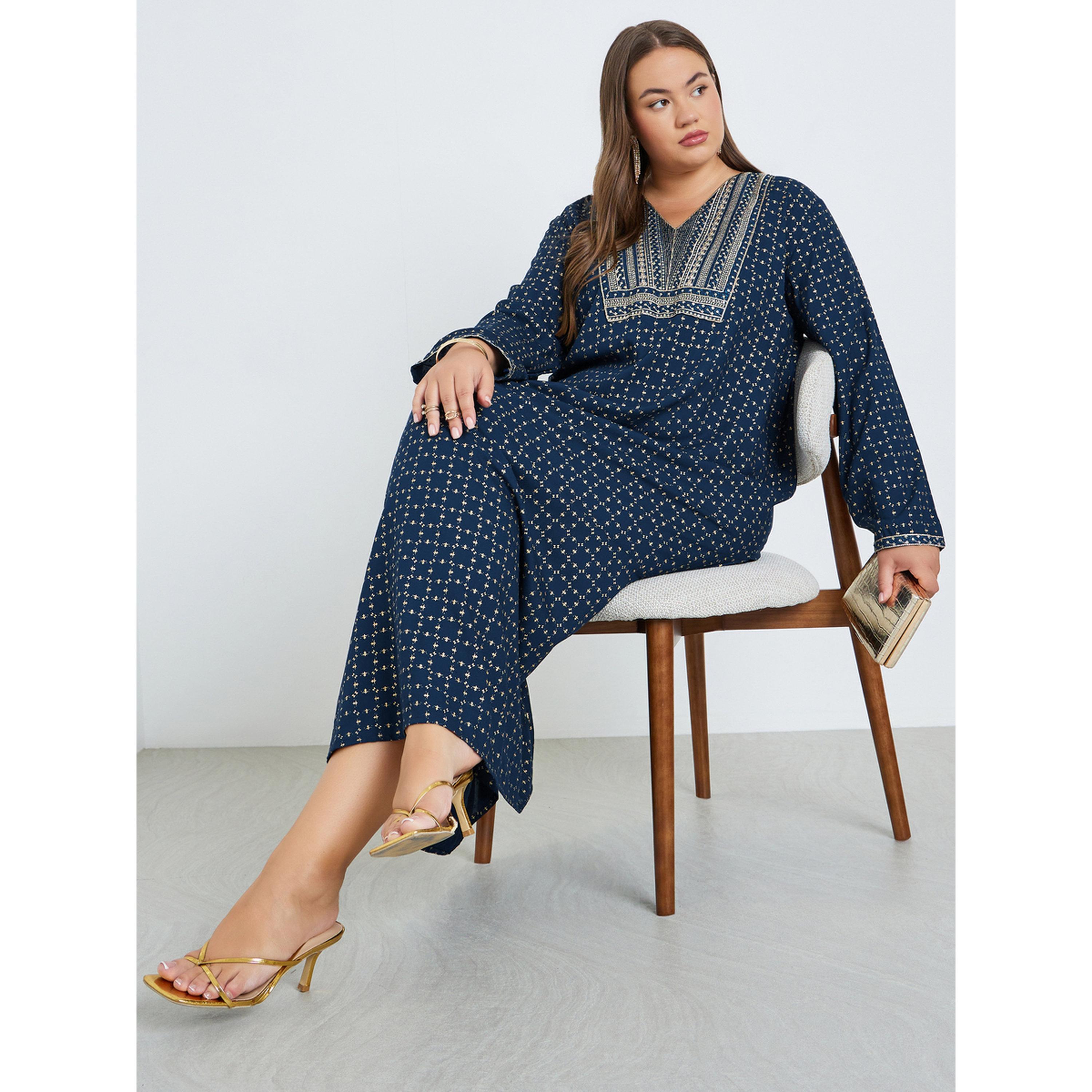 جلابية مطرزة مقاس كبير-women-arabicclothing-jalabiyas-image-2