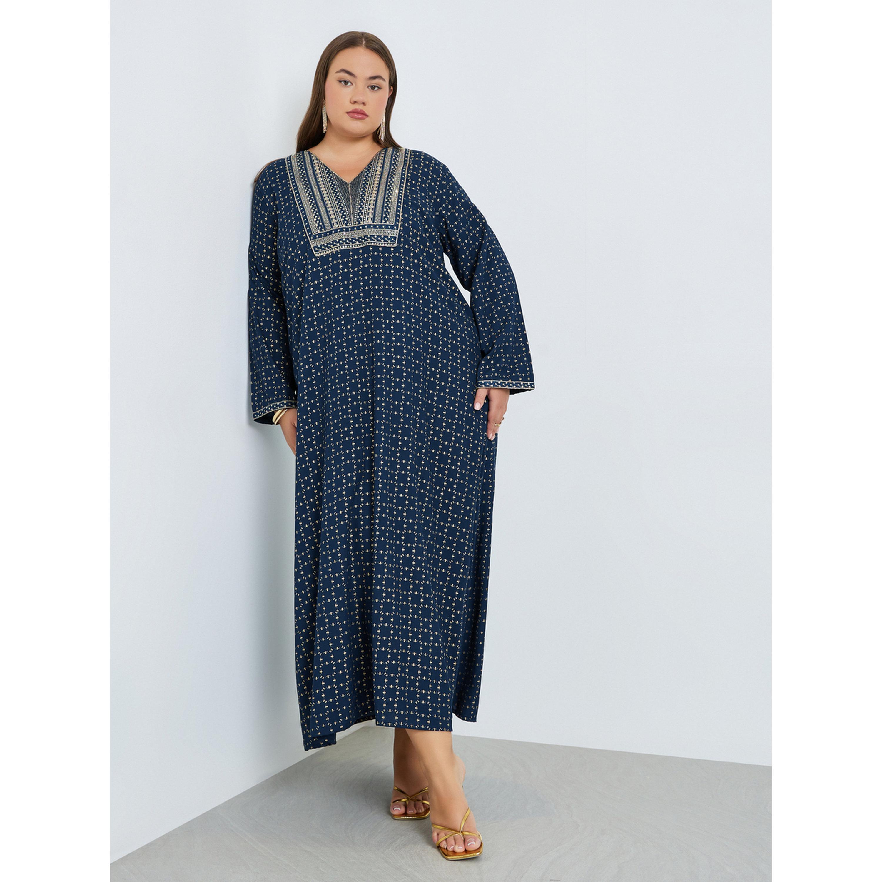 جلابية مطرزة مقاس كبير-women-arabicclothing-jalabiyas-image-4