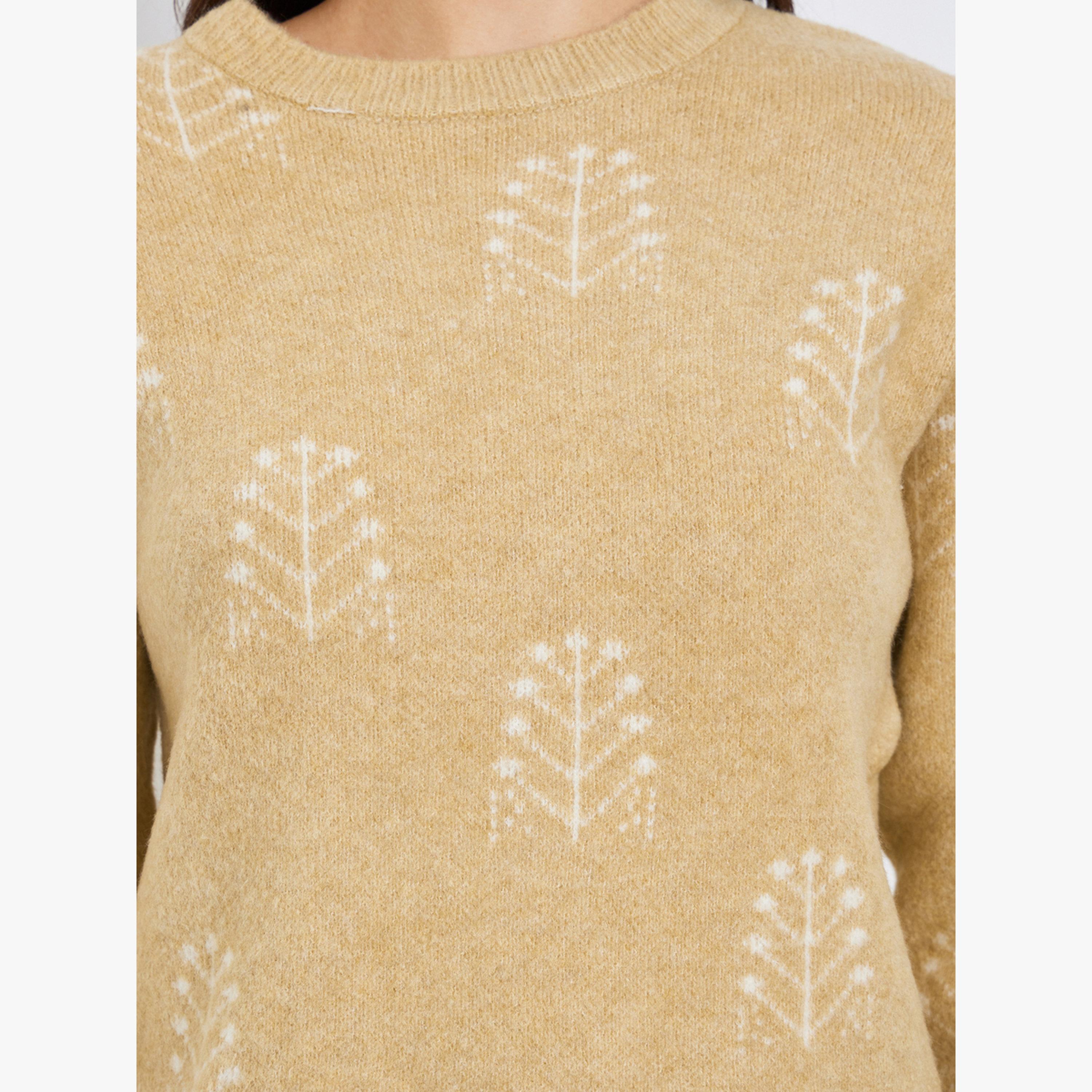 سويتر بتفاصيل محبوكة وقصة عادية-women-clothing-cardigansandjumpers-jumpers-image-3