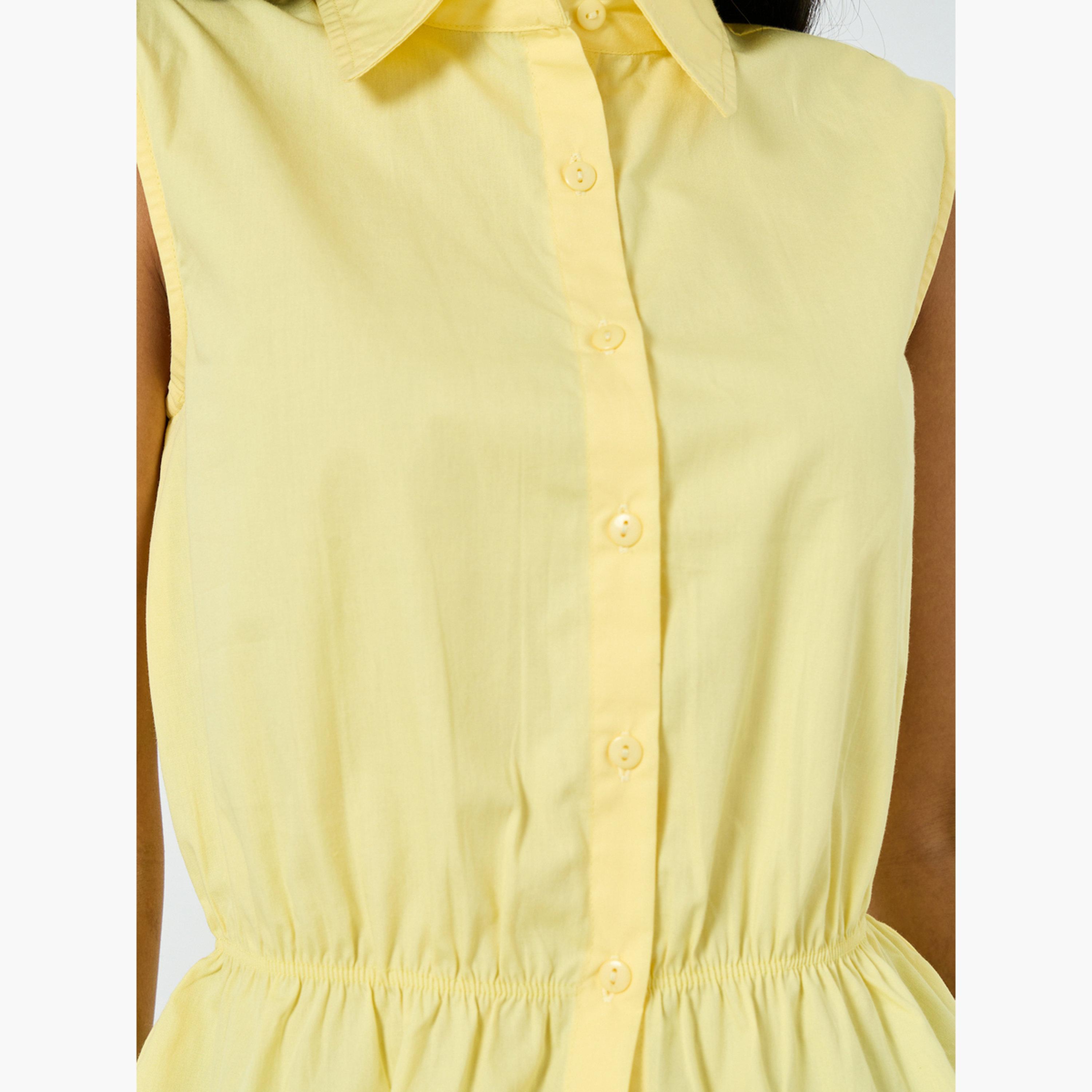 بلوزة قطني بيبلوم بلا أكمام-women-clothing-shirtsandblouses-blouses-image-4
