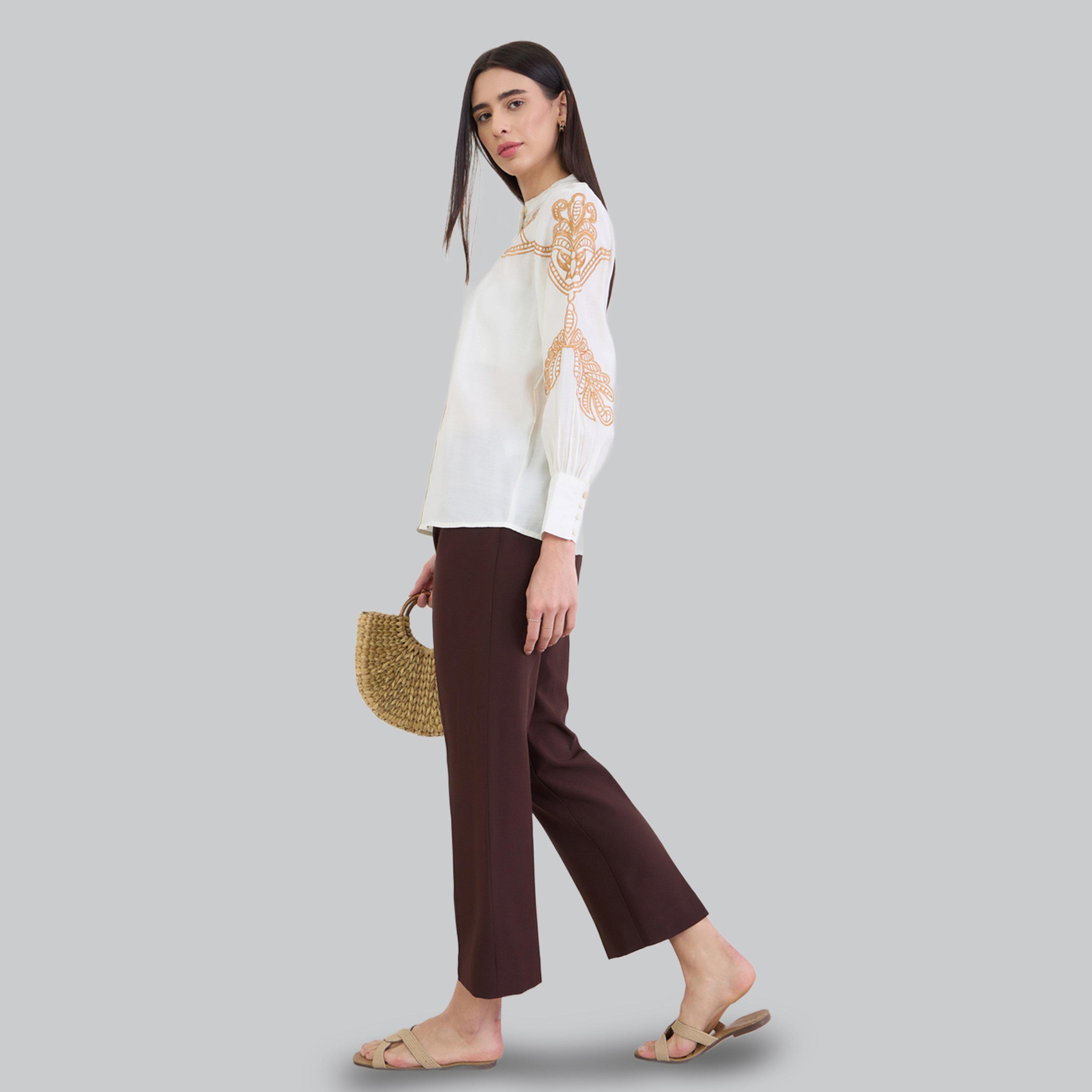 Styli Off White Embroidered Long Sleeve Shirt-women-clothing-shirtsandblouses-shirts-image-2