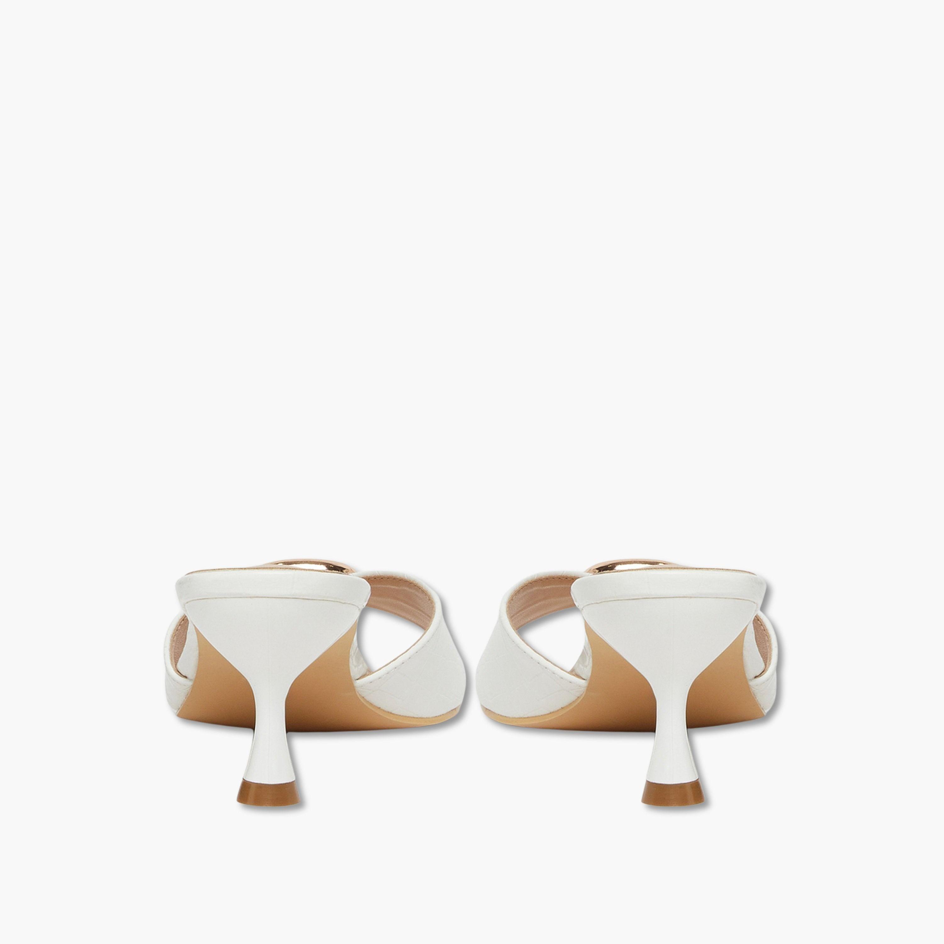 Styli Buckle Accent Mid Heel Mules-women-shoes-sandals-heeled-image-5