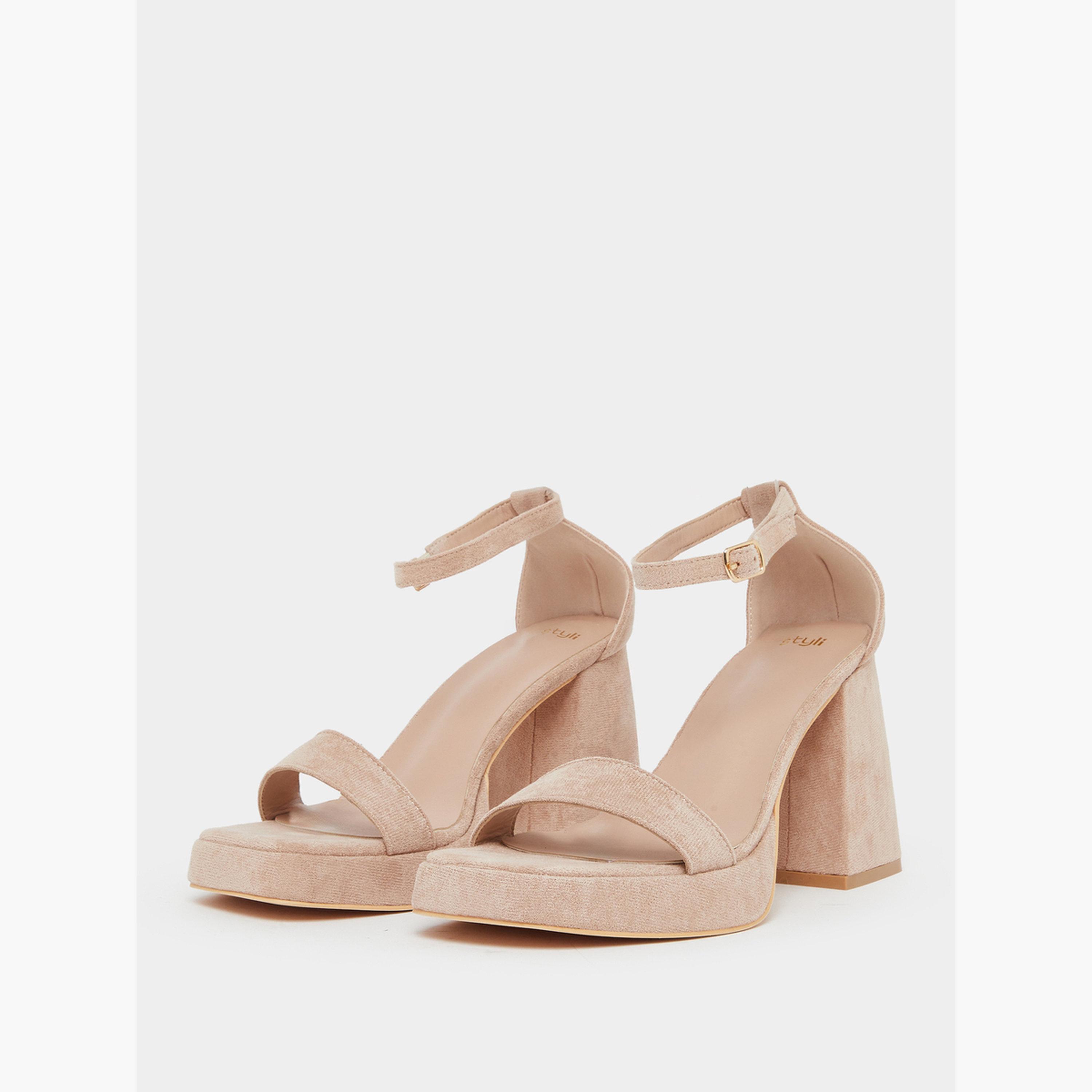 صندل كعب عالٍ ونعل سميك وحزام كاحل-women-shoes-sandals-heeled-image-1