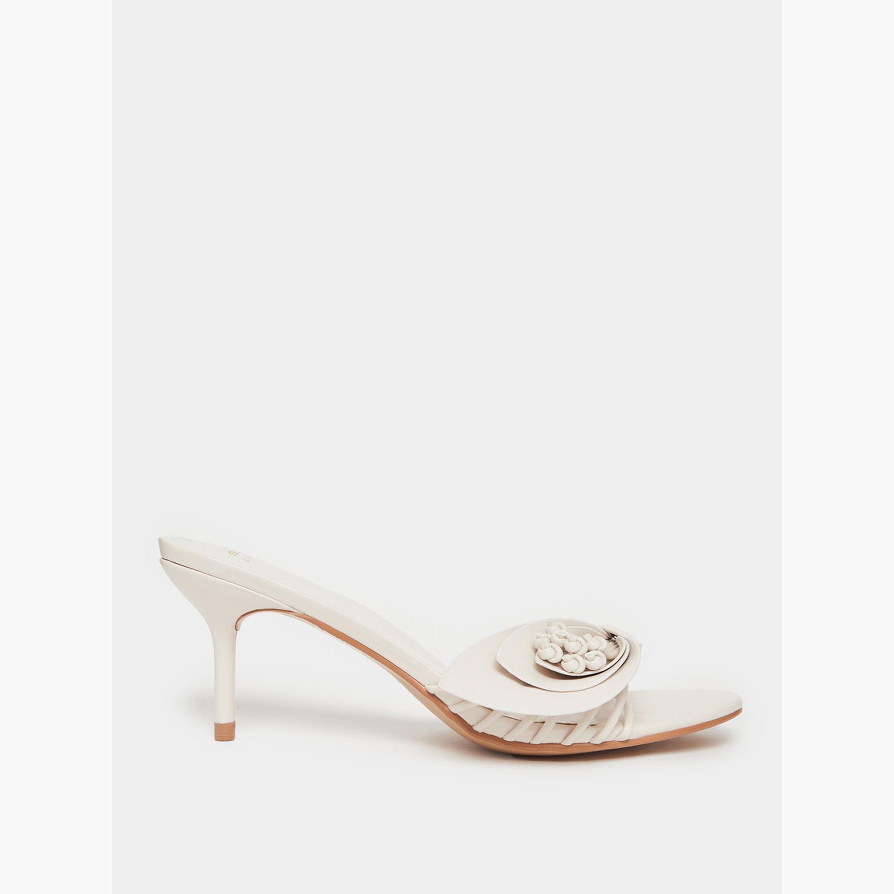 صندل كعب ستيلتو بتفاصيل زهور-women-shoes-sandals-heeled-image-2