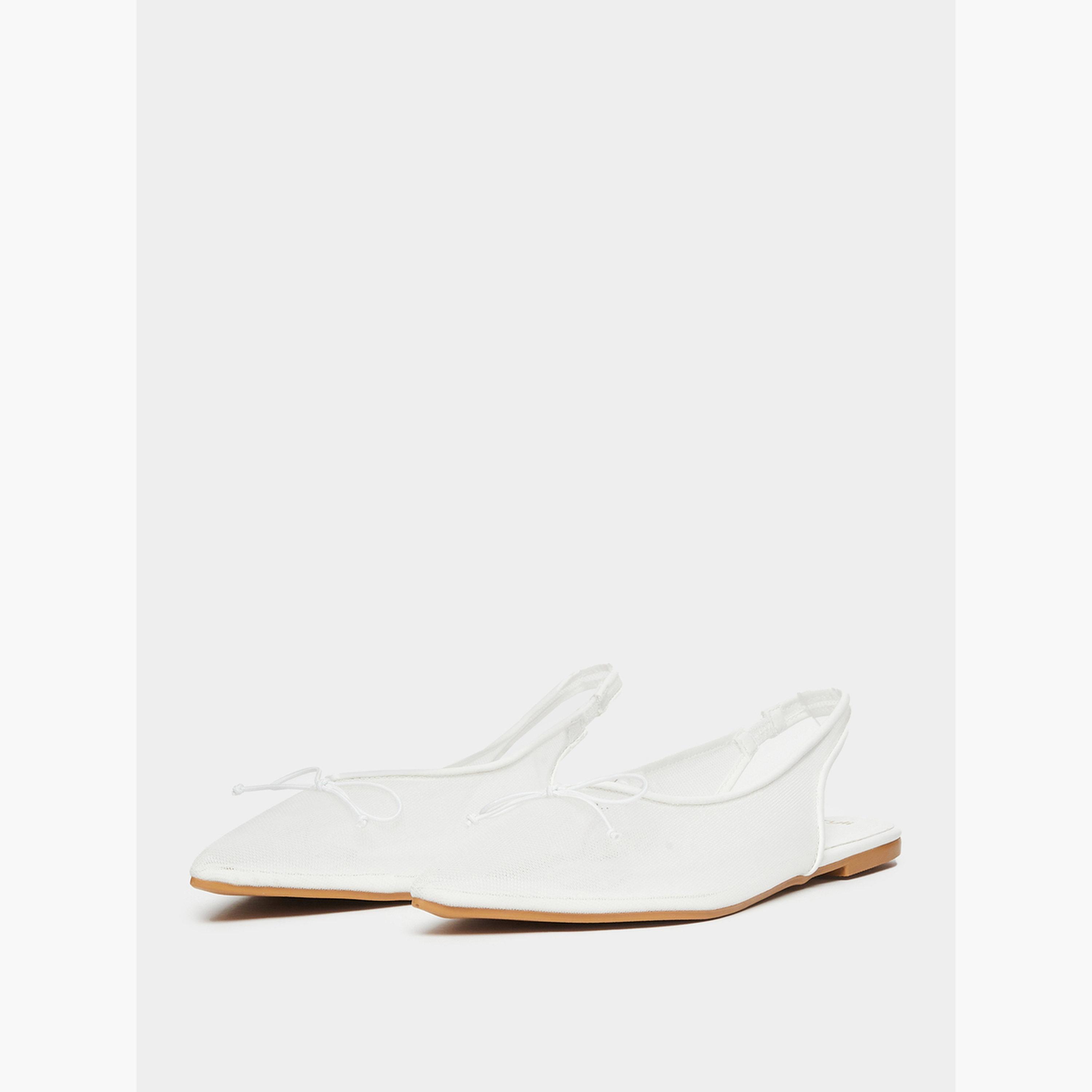 Styli White Slingback Flat Shoes-women-shoes-flats-loafers-image-1
