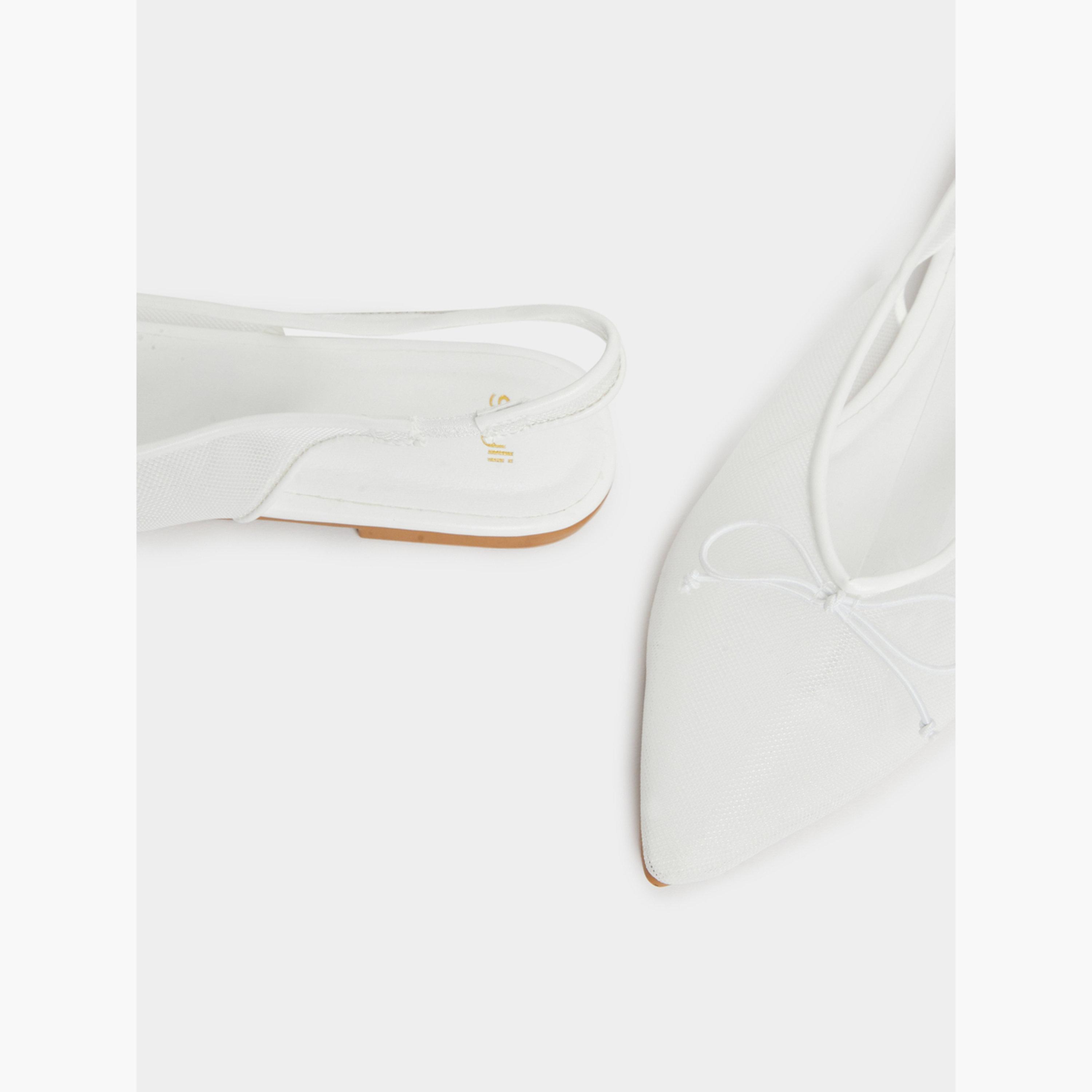 Styli White Slingback Flat Shoes-women-shoes-flats-loafers-image-3
