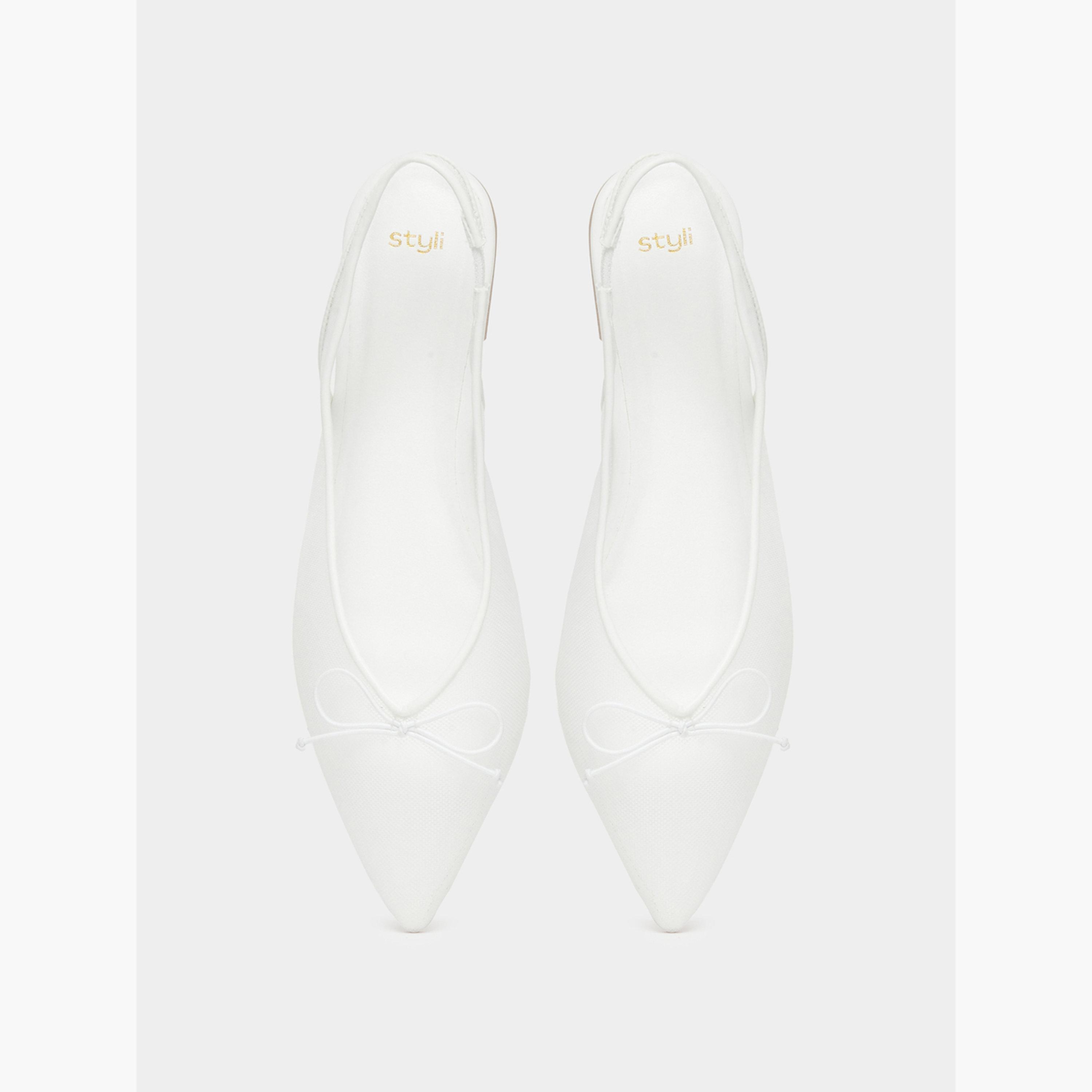 Styli White Slingback Flat Shoes-women-shoes-flats-loafers-image-5