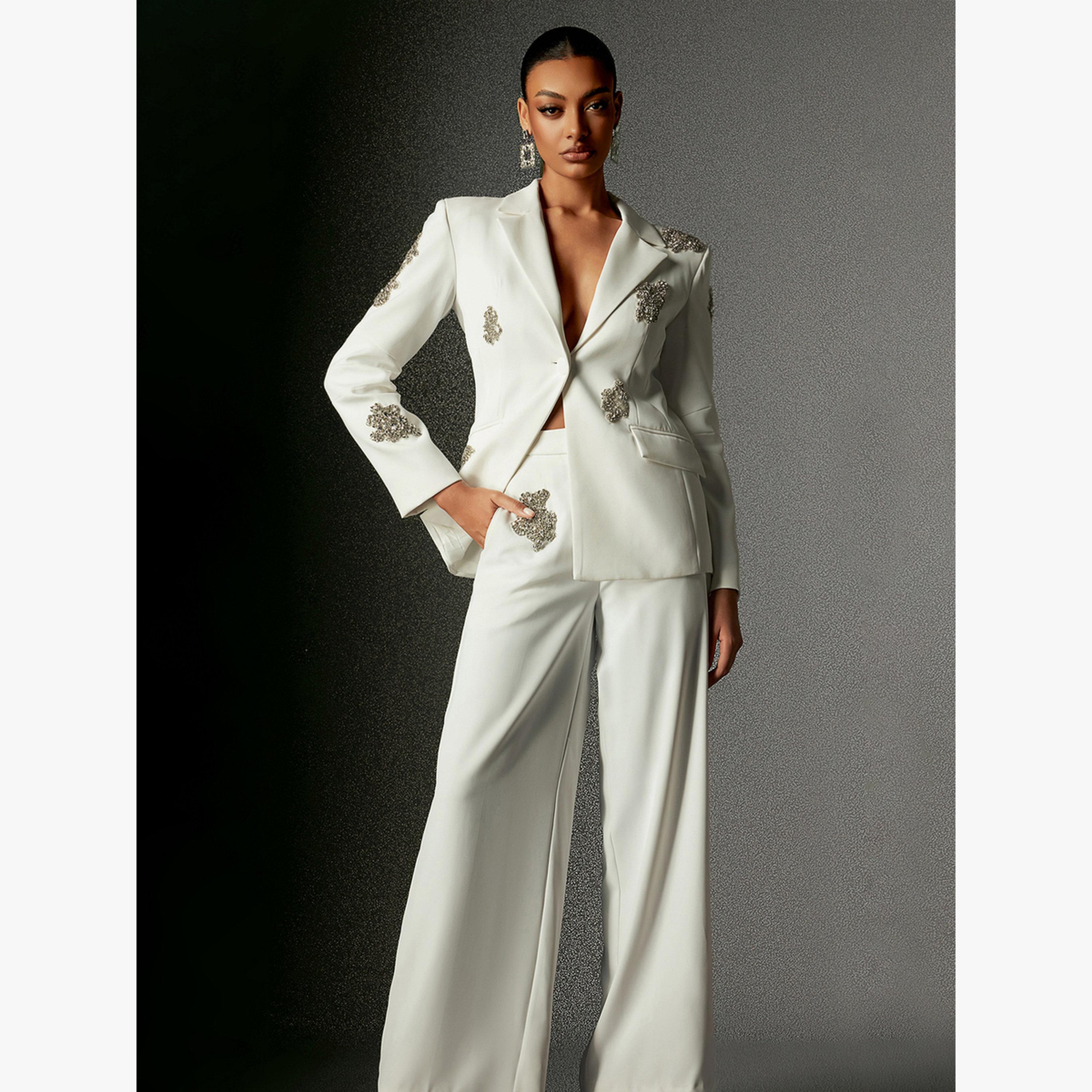 طقم بليزر وبنطال مزين-women-clothing-coordsets-image-2