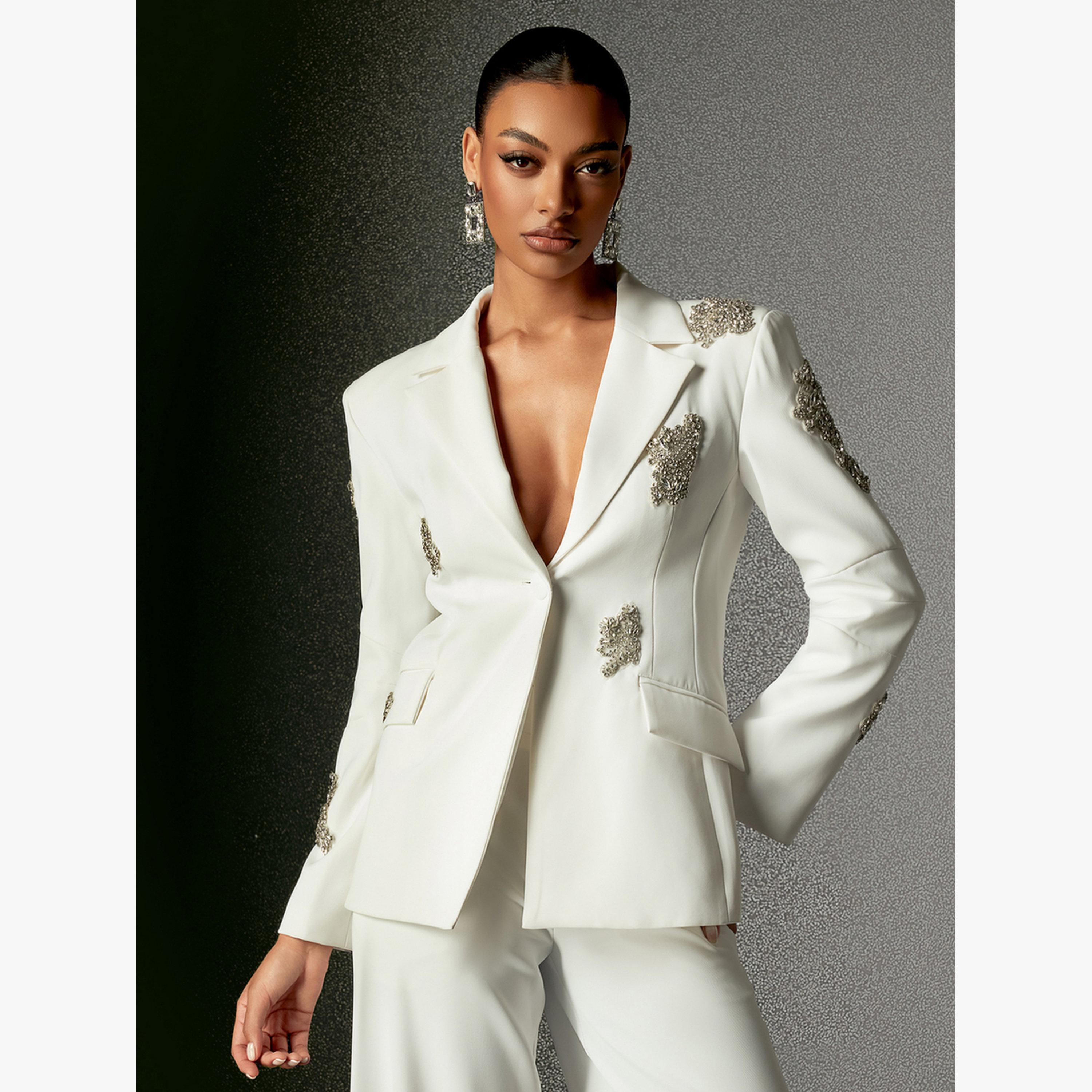 طقم بليزر وبنطال مزين-women-clothing-coordsets-image-4