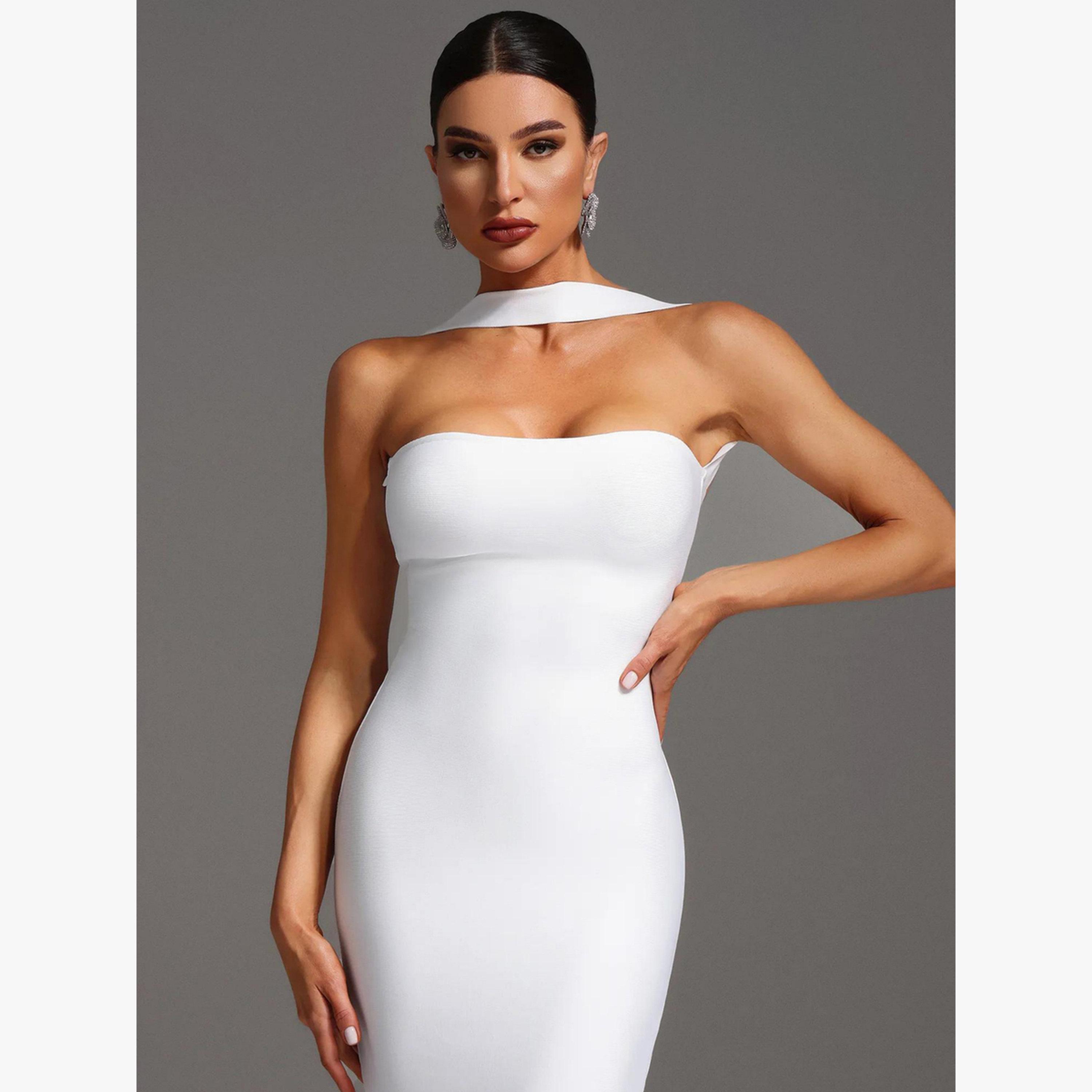 فستان طويل بلا أكمام بفتحة رقبة باندو-women-clothing-dresses-image-2