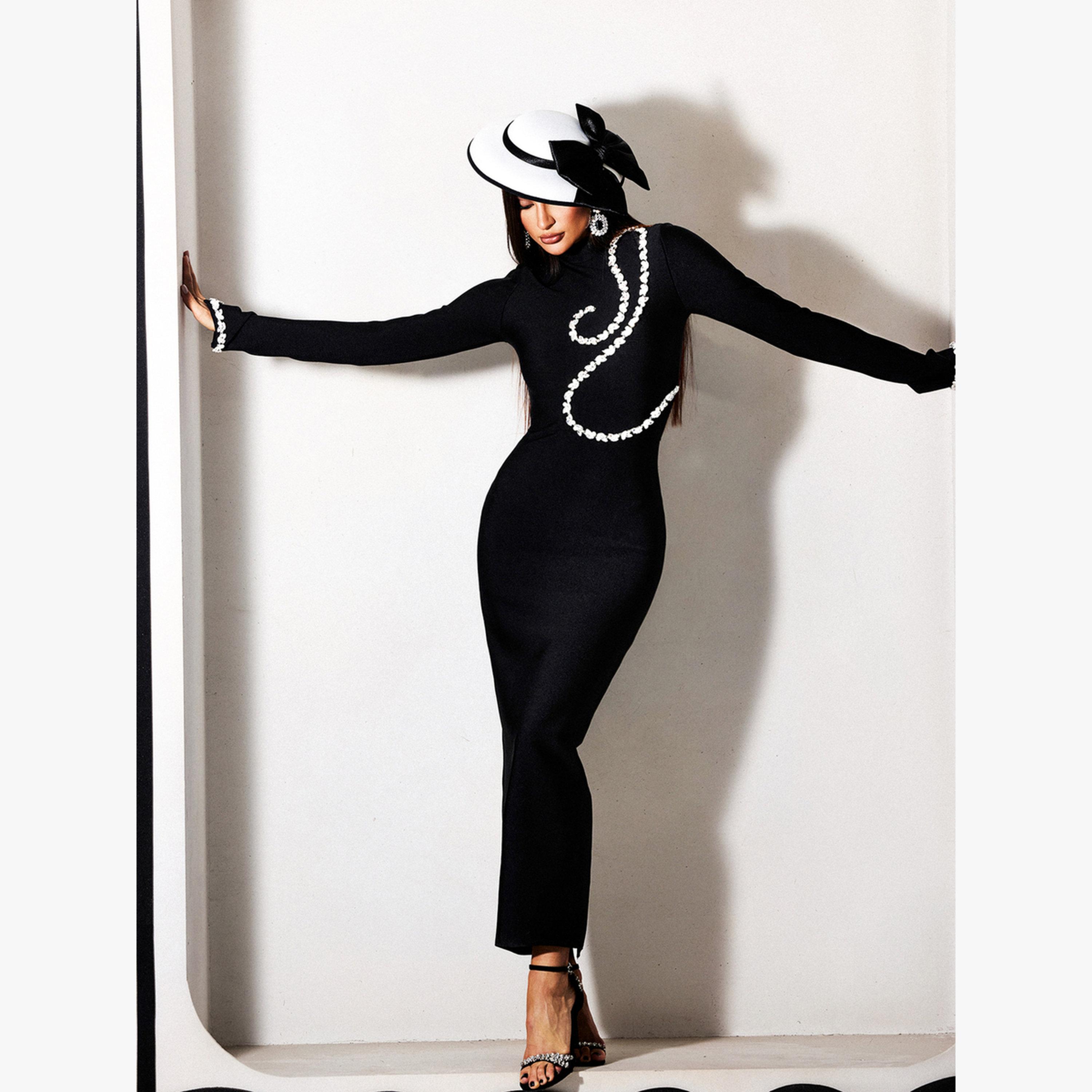 فستان طويل ضيق مزين-women-clothing-dresses-image-4