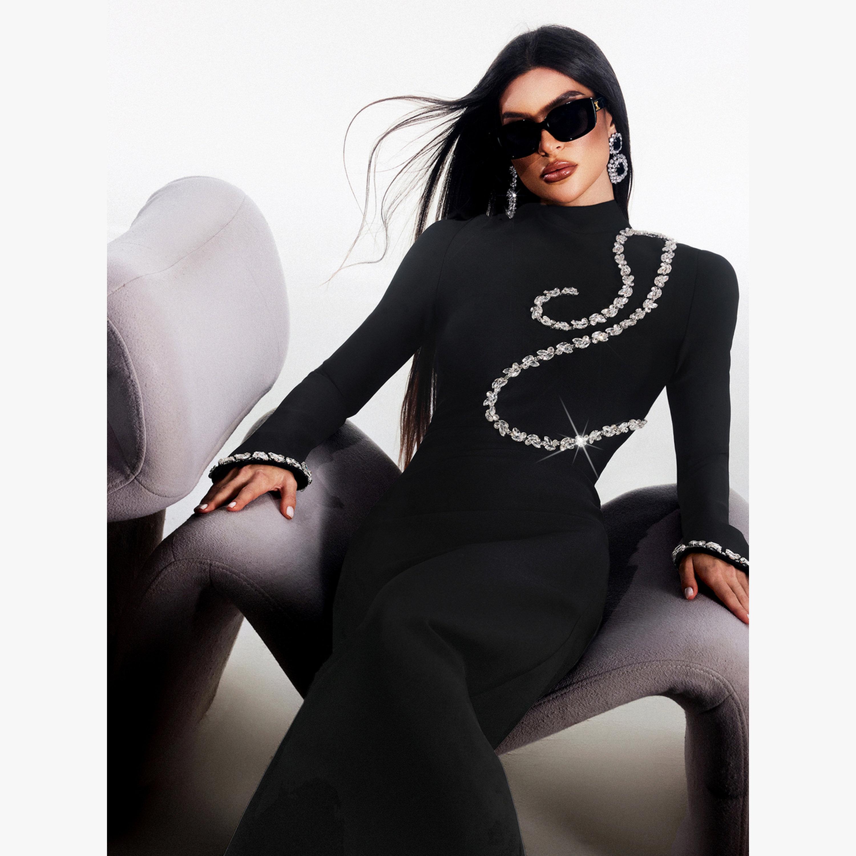 فستان طويل ضيق مزين-women-clothing-dresses-image-6