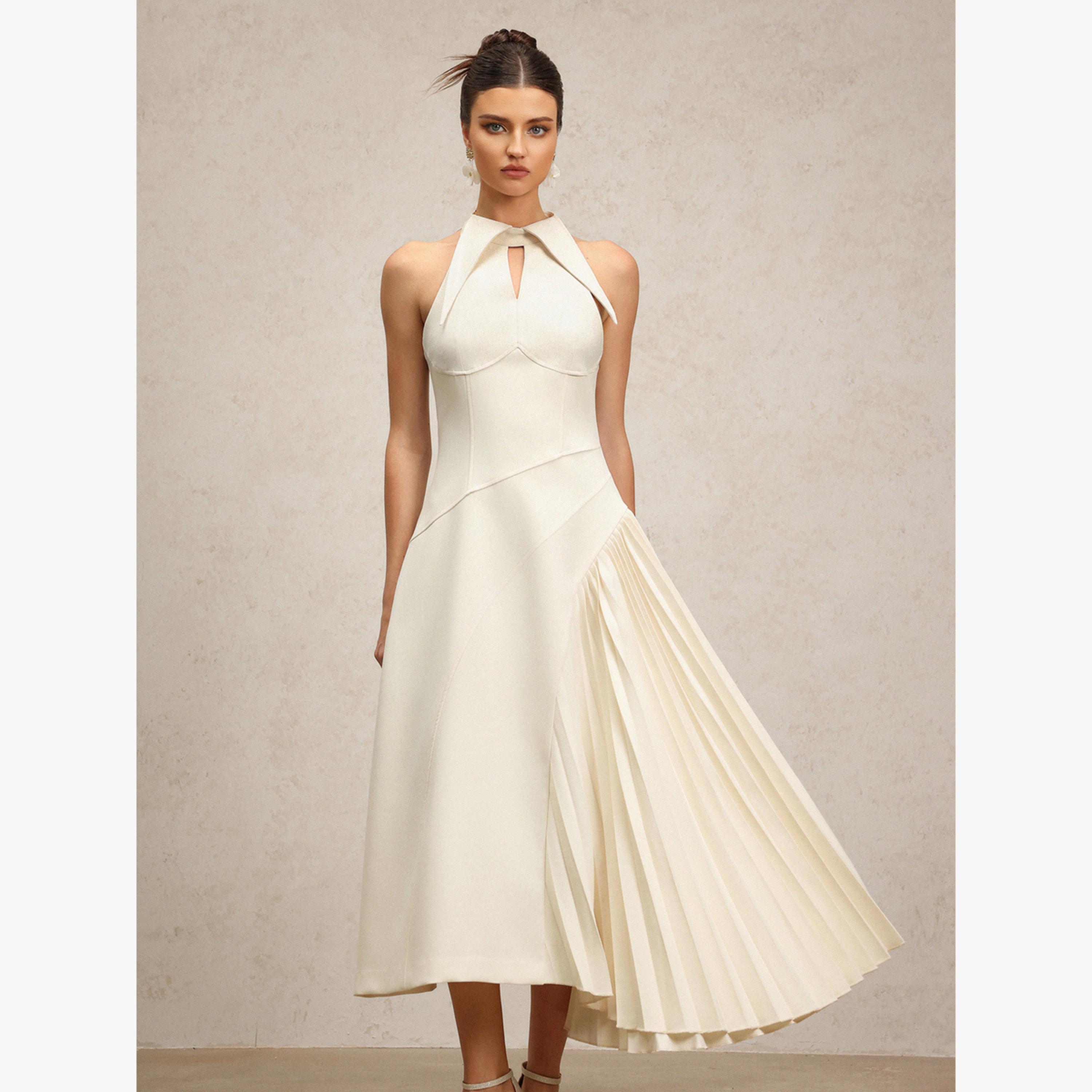 فستان طويل بلا أكمام بتفاصيل قصات-women-clothing-dresses-image-1