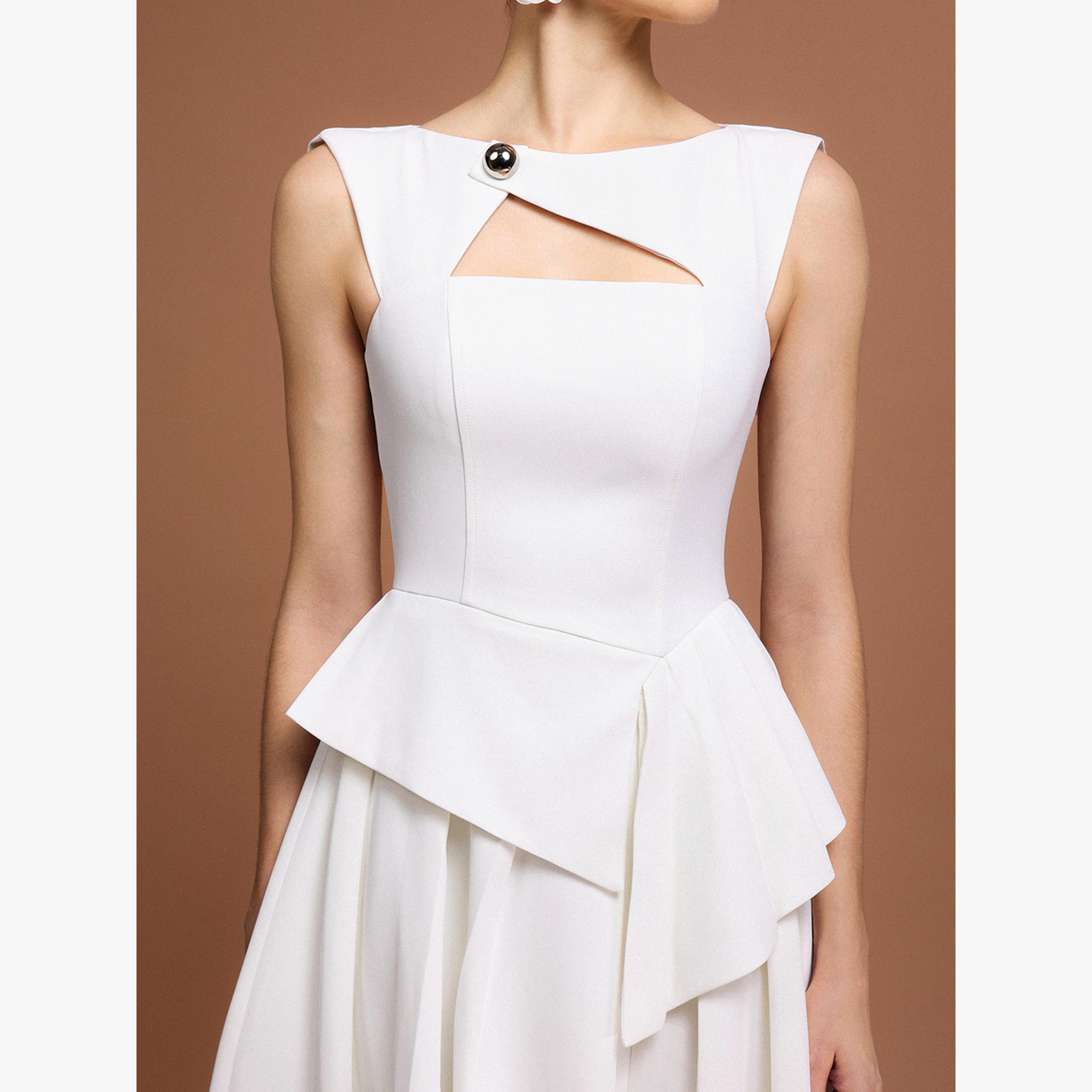 فستان ميدي بحافة واسعة بلا أكمام-women-clothing-dresses-image-6