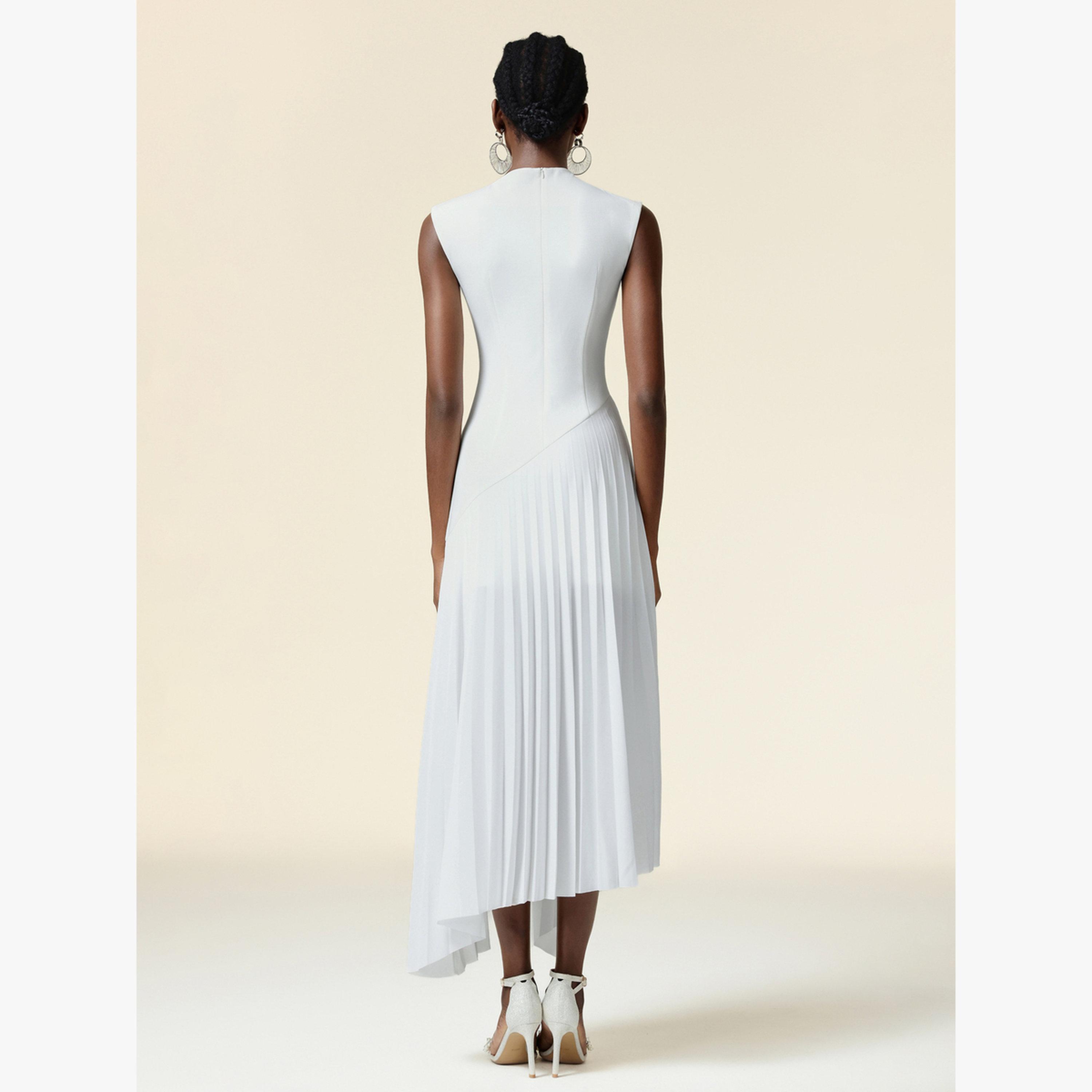 فستان طويل بحافة واسعة بلا أكمام-women-clothing-dresses-image-5