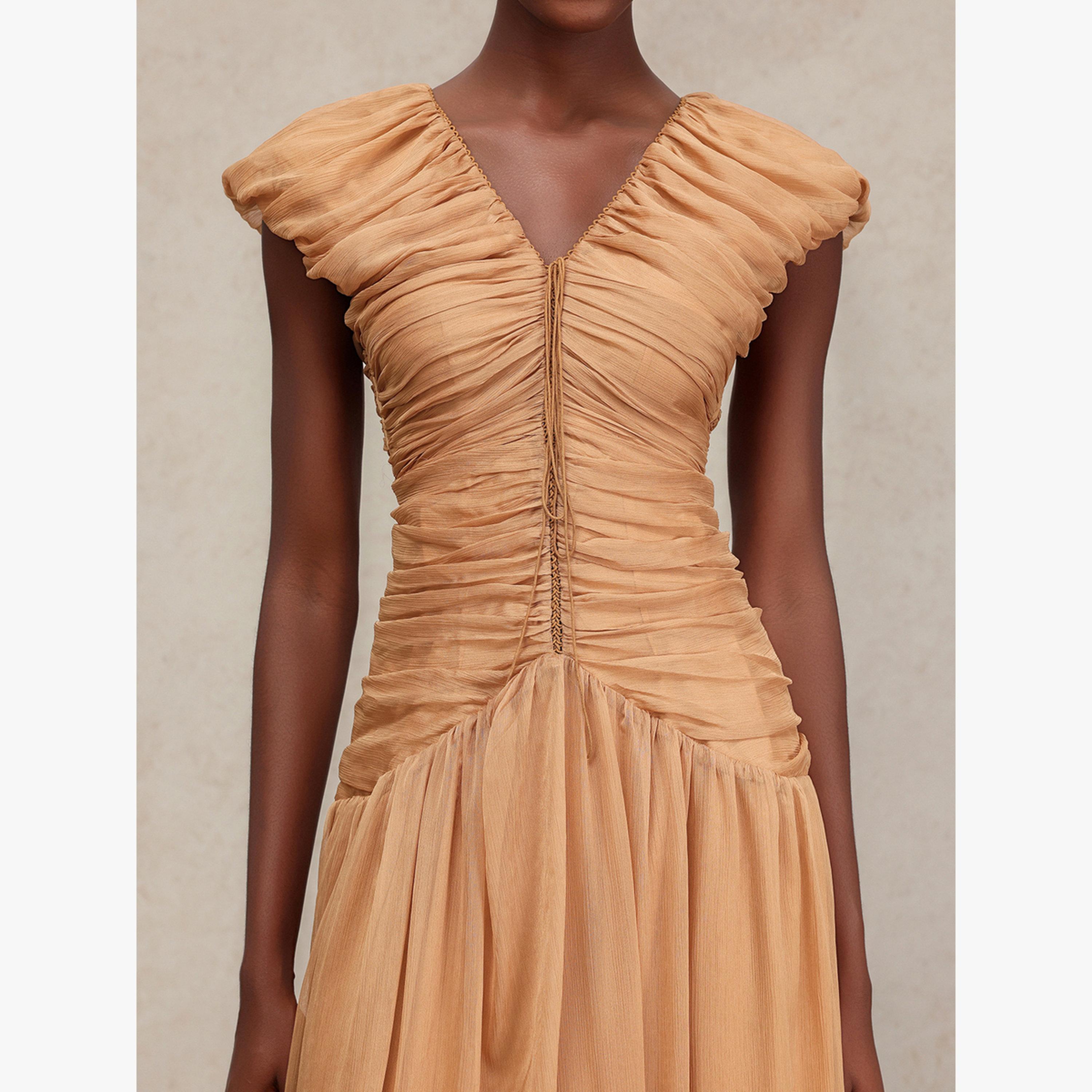 فستان طويل بلا أكمام بتفاصيل كشكشة-women-clothing-dresses-image-6