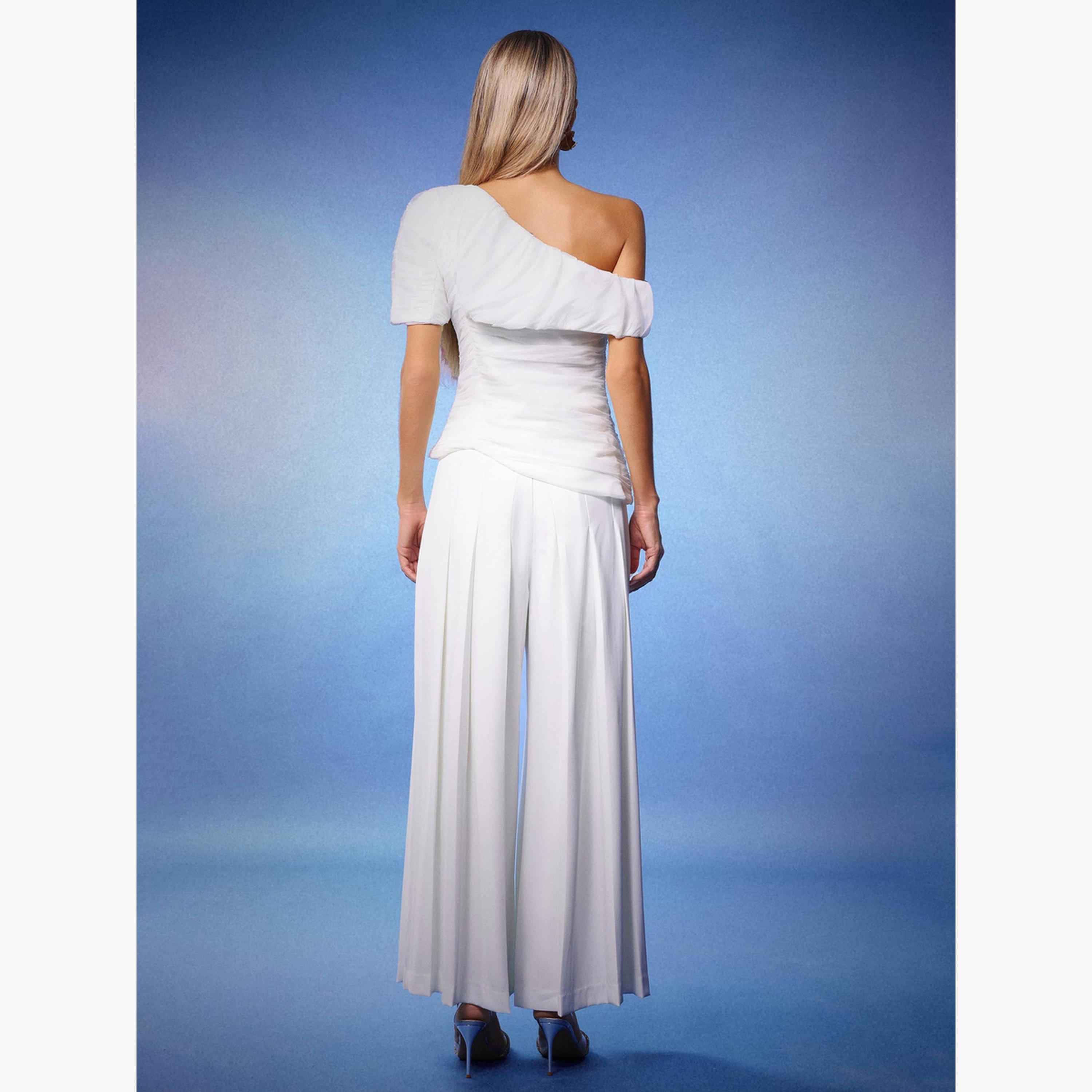 Bella Barnett X Styli Women One Shoulder Top and Wide Leg Pants Co-Ords-women-clothing-coordsets-image-6