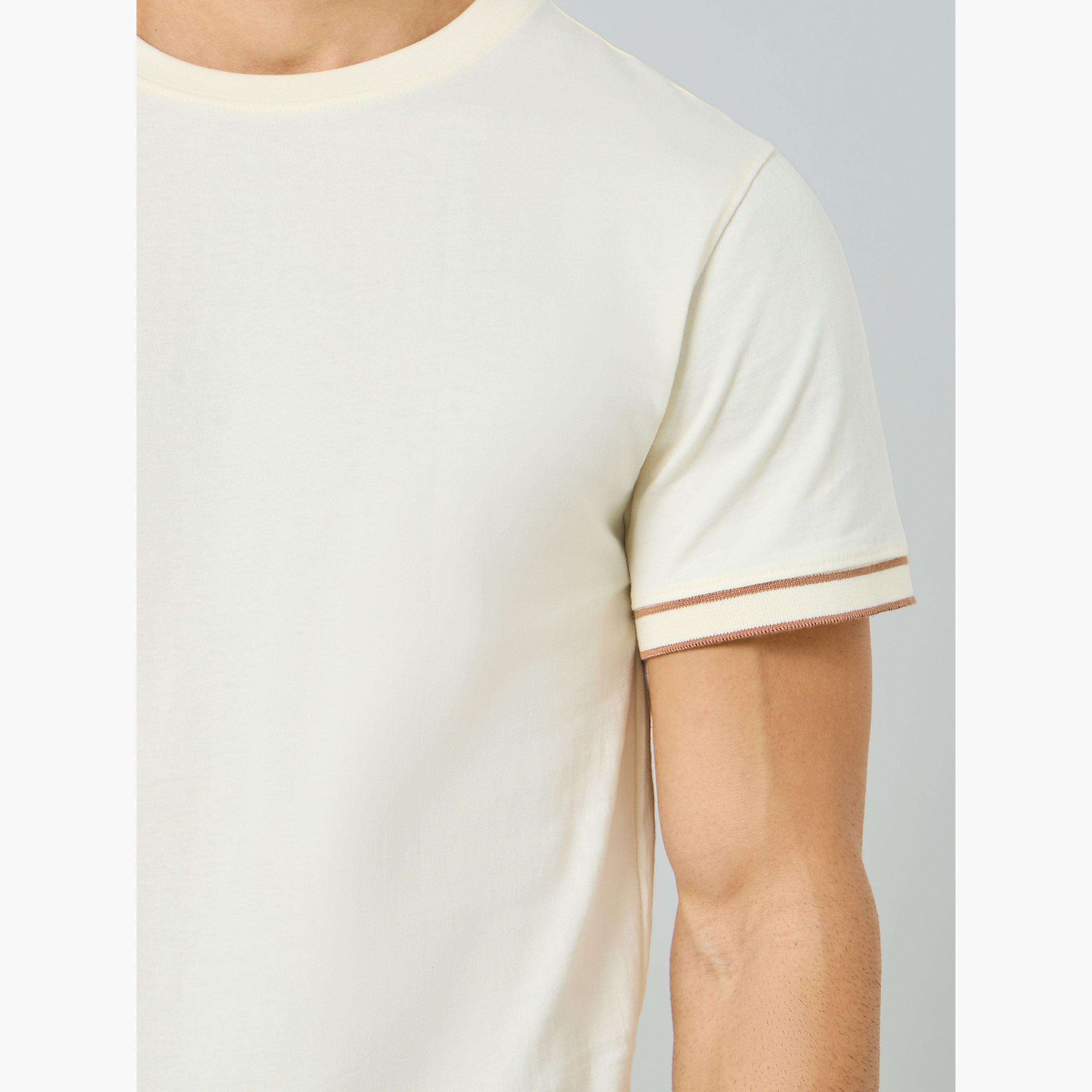 تيشيرت رجالي بياقة دائرية وقصة عادية-men-clothing-tshirtsandpolos-tshirts-image-4