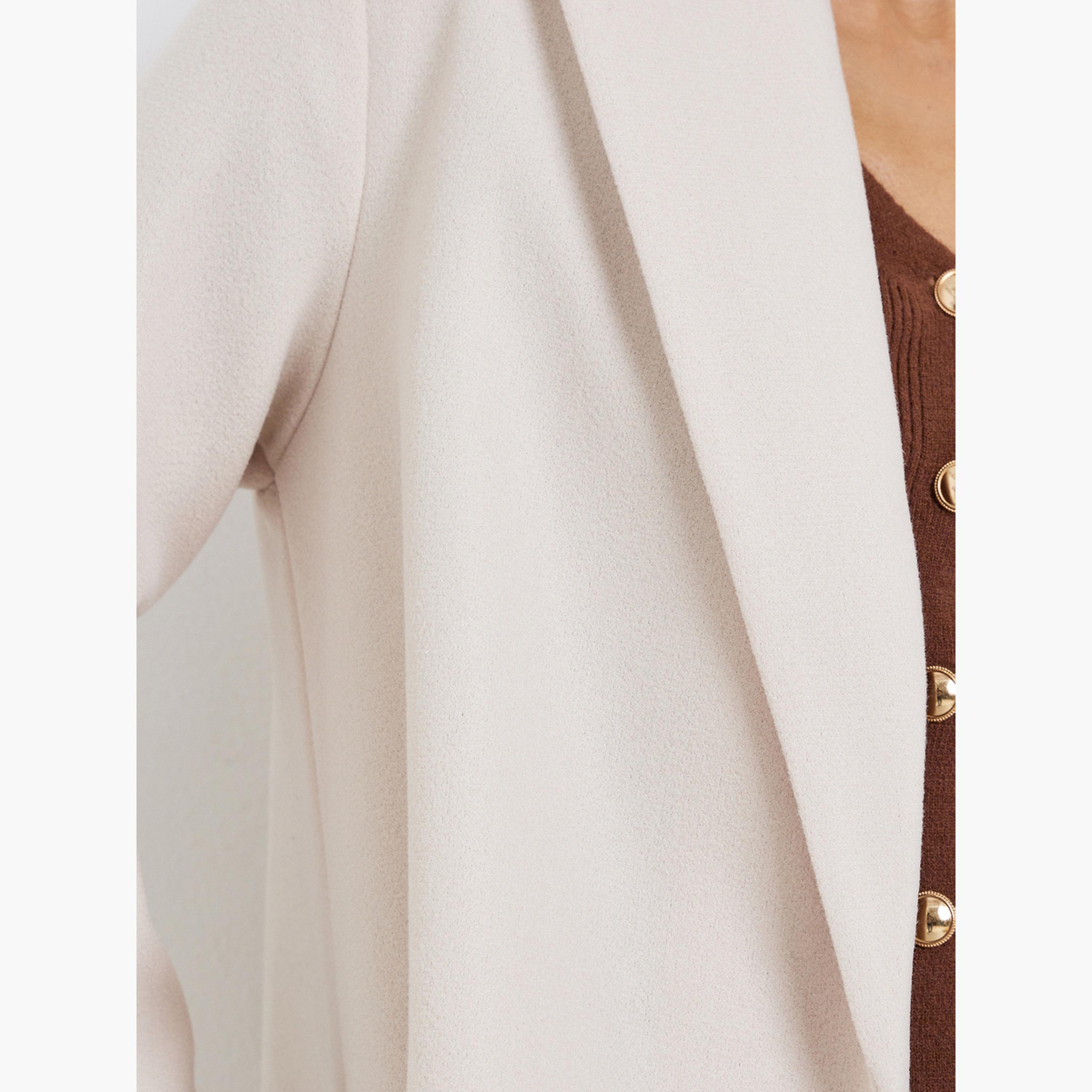 ستايلي - عباية سادة مفتوحة من الأمام مع ياقة مدببة-women-arabicclothing-abayas-image-2