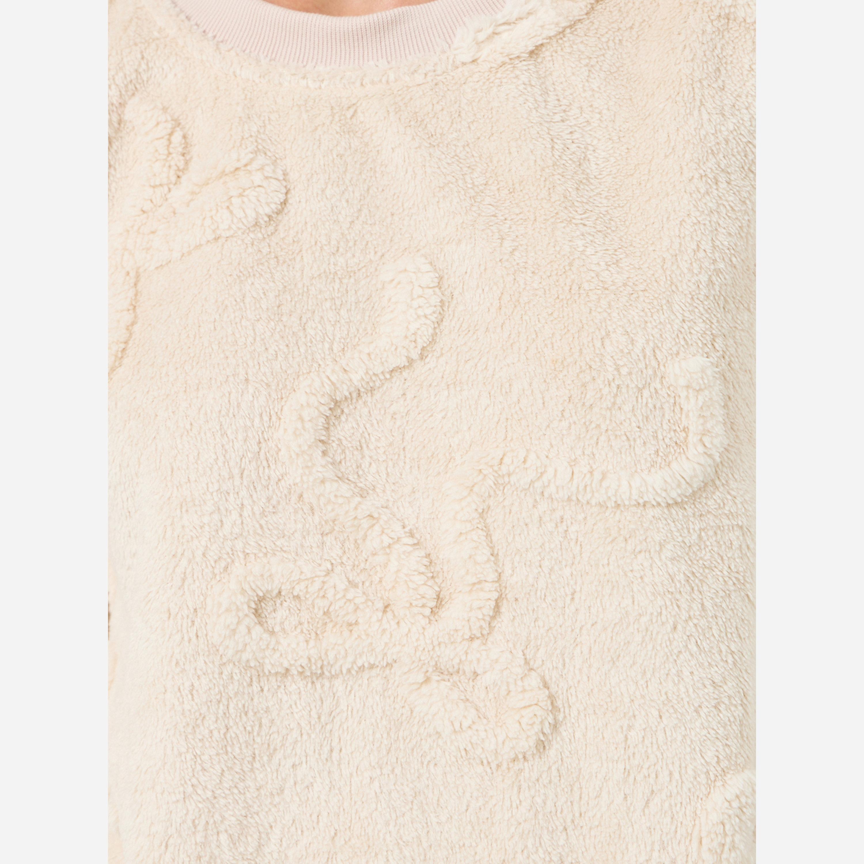 Styli Solid Jacquard Sweatshirt and Pyjama Set-women-clothing-nightwear-pyjamas-longsets-image-4