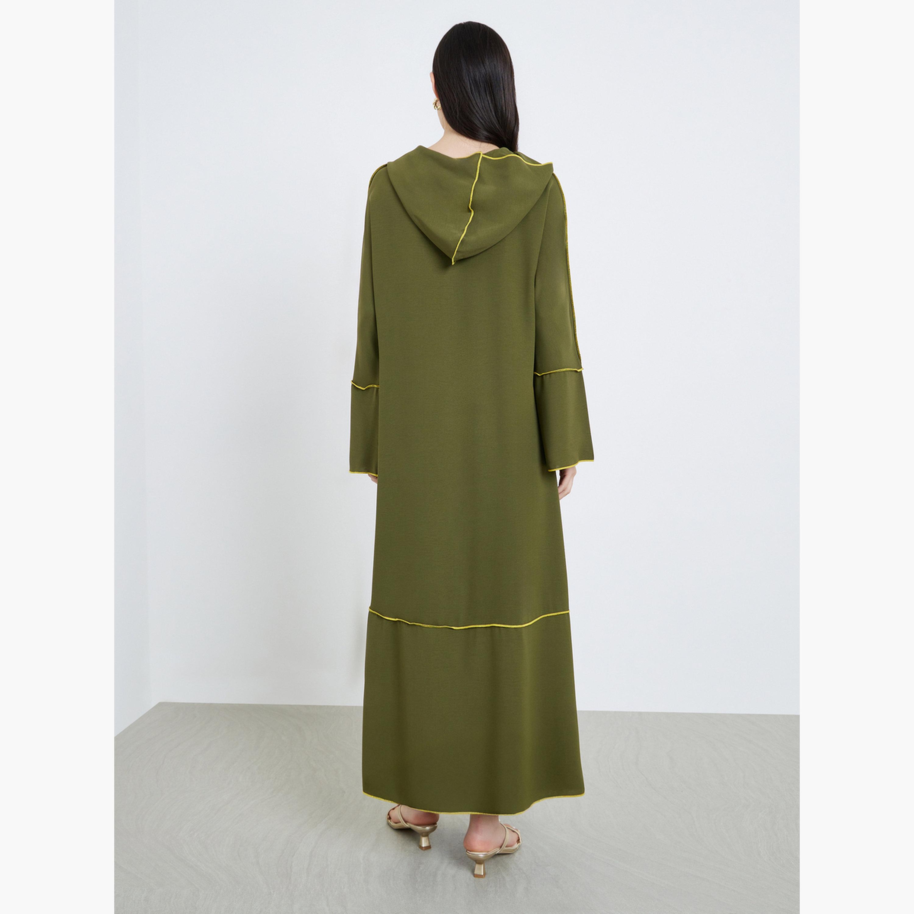جلابية طويلة بحواف متباينة-women-arabicclothing-jalabiyas-image-5