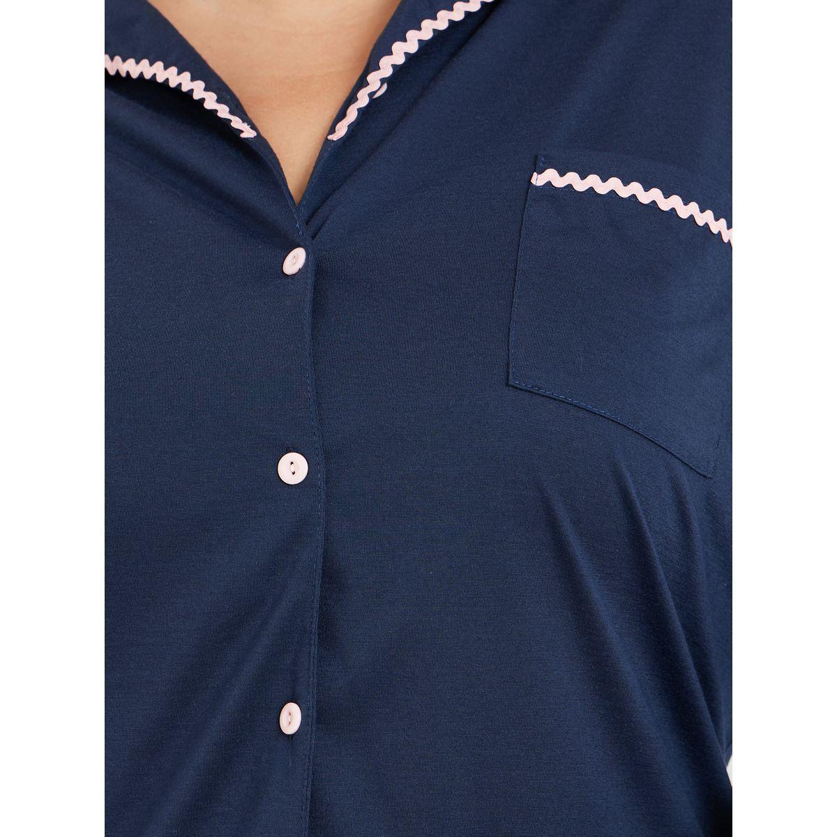 طقم بيجاما من بنطال وبلوزة بمقاس كبير-women-clothing-nightwear-pyjamas-longsets-image-4