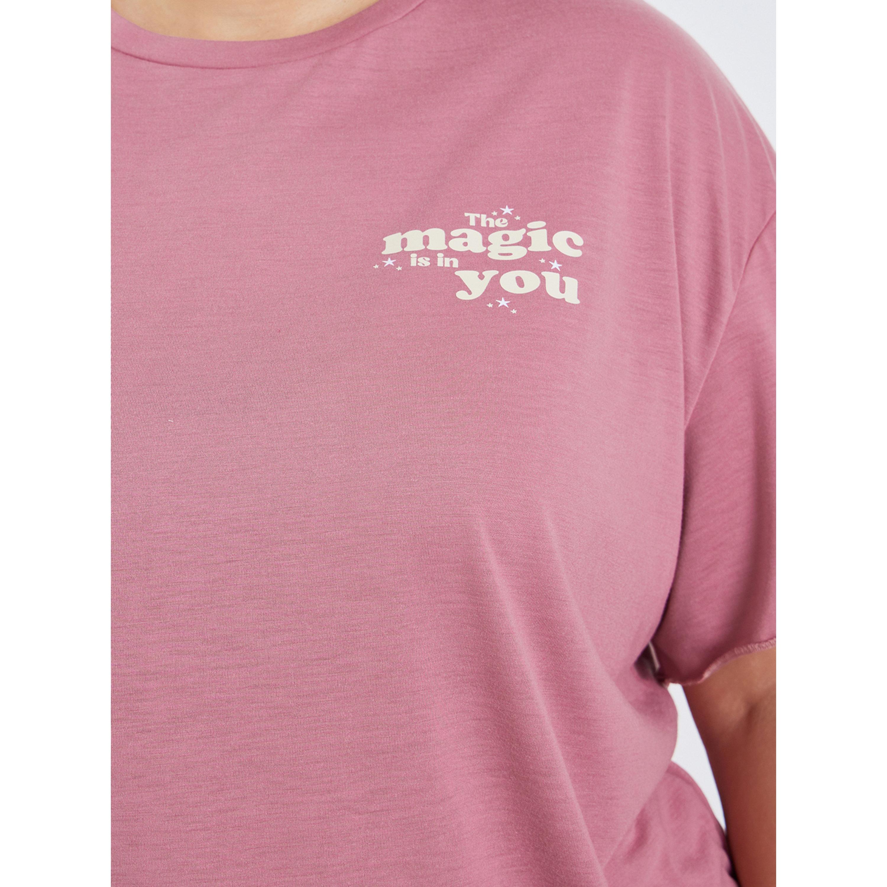 Styli Plus Size Pink Moon Print T-Shirt and Pyjama Set-women-clothing-nightwear-pyjamas-longsets-image-5