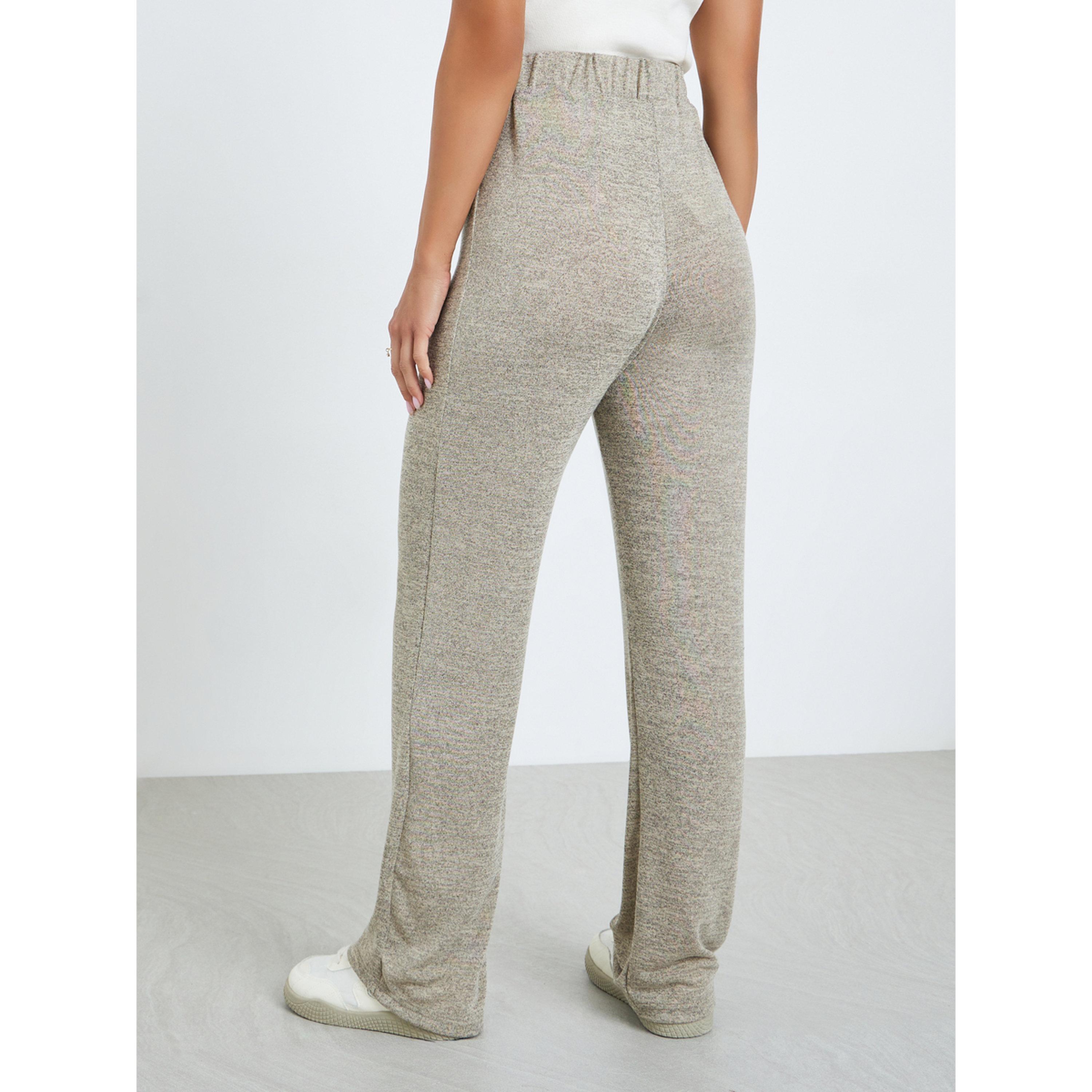 بنطال محبوك بقصة فضفاضة للنساء-women-clothing-bottoms-joggers-image-4