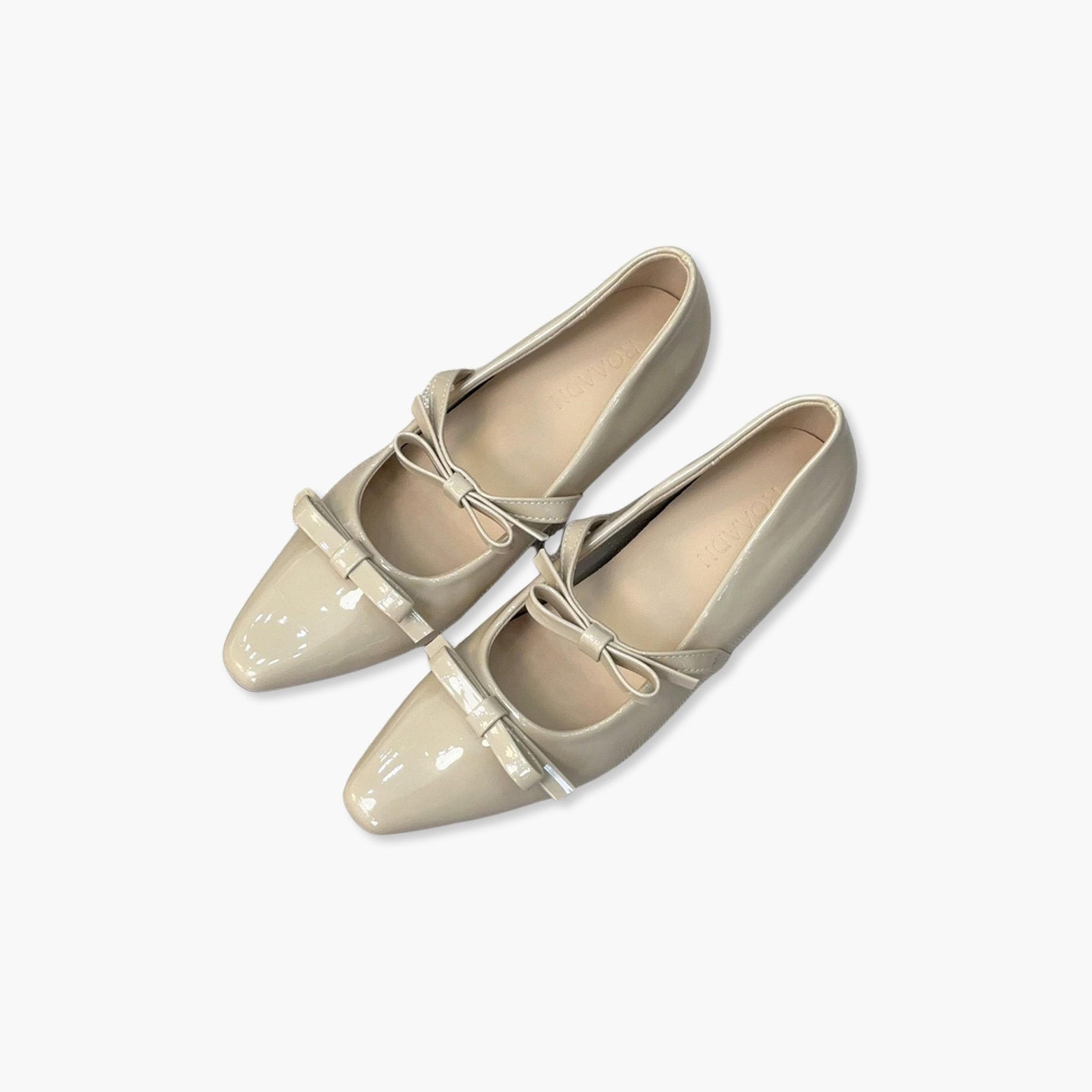 حذاء بحزام بفيونكة مزدوجة-women-shoes-ballerinas-image-1