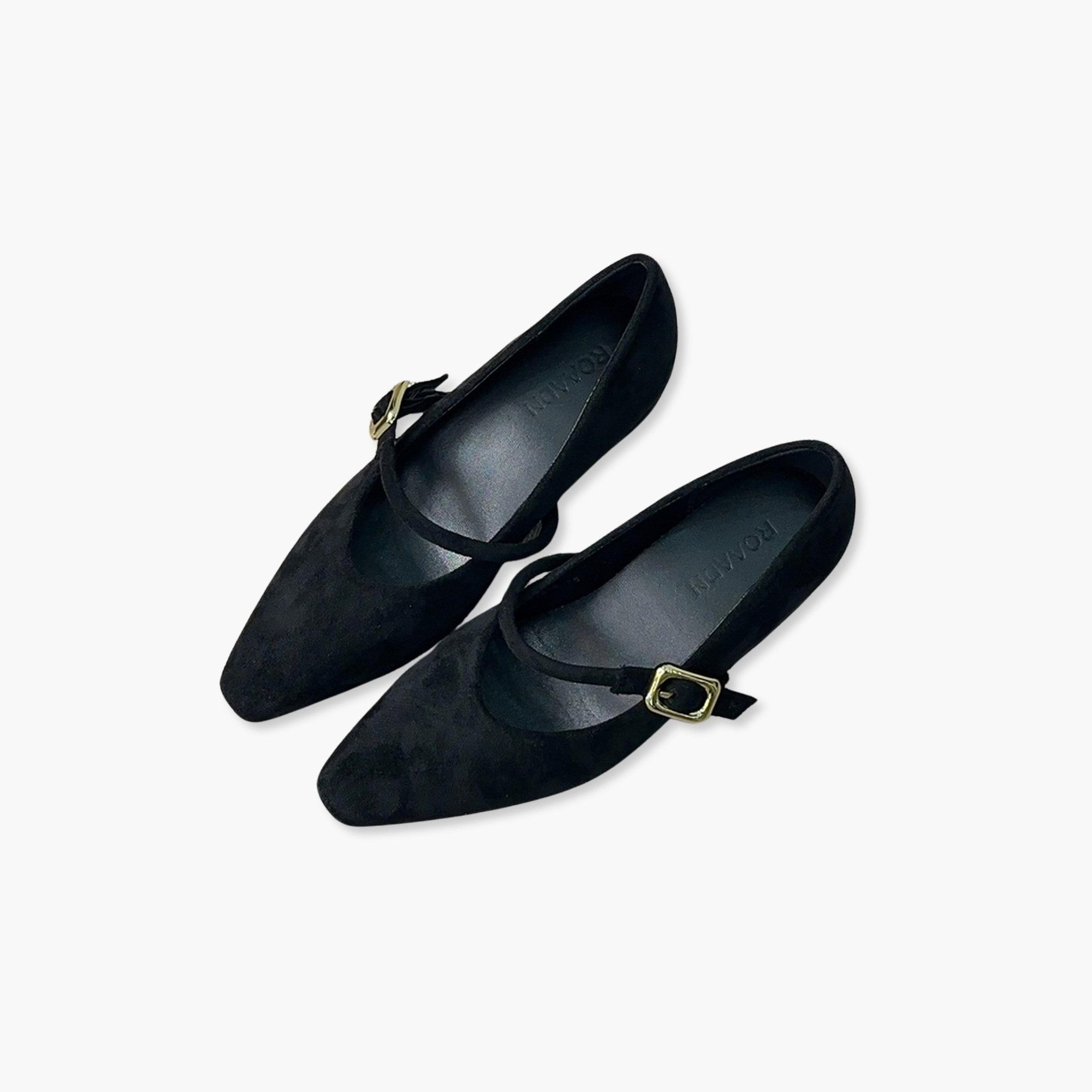 حذاء ماري جين من الشمواه-women-shoes-sandals-flats-image-1