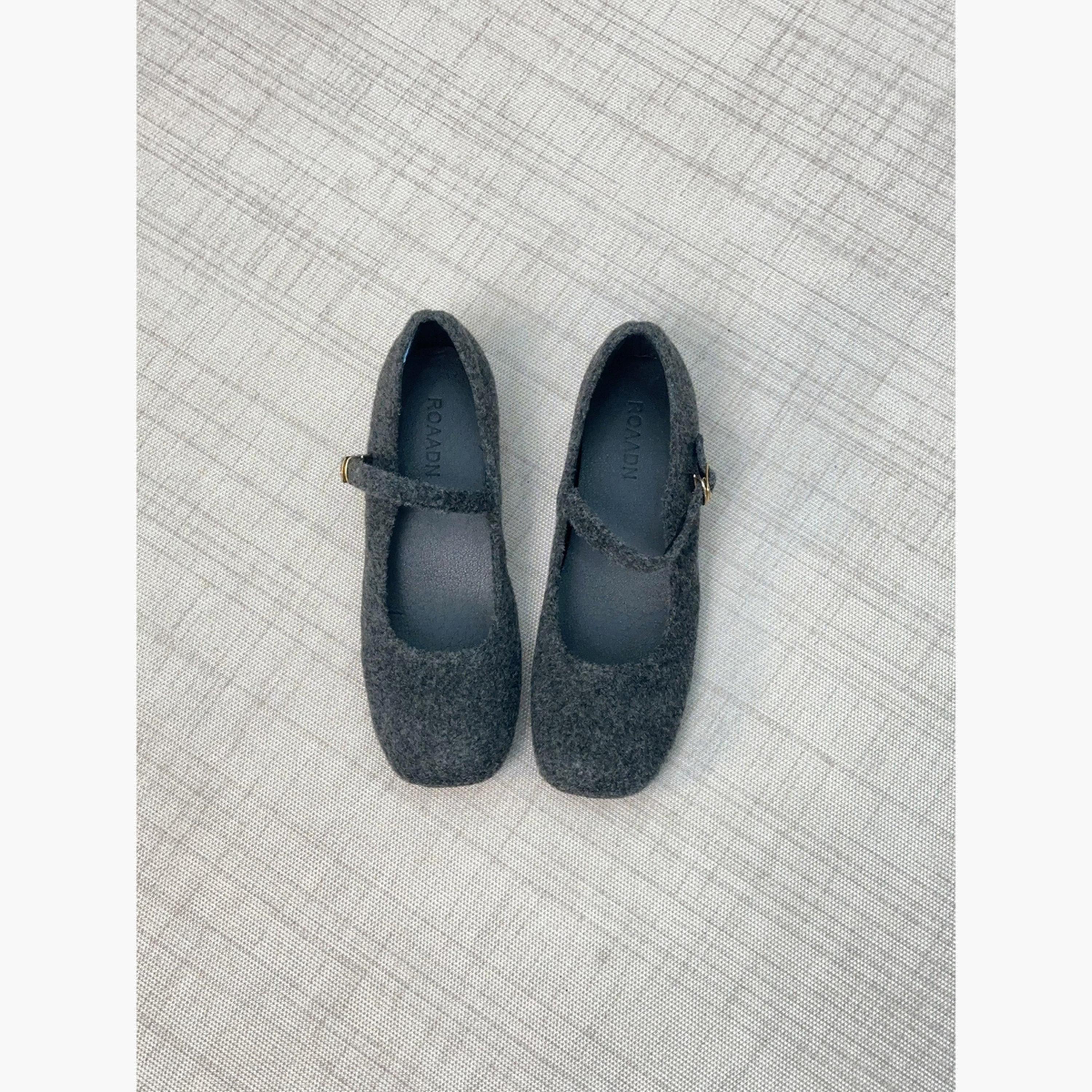 Take Two Women Grey Mary Jane Flats-women-shoes-sandals-flats-image-2
