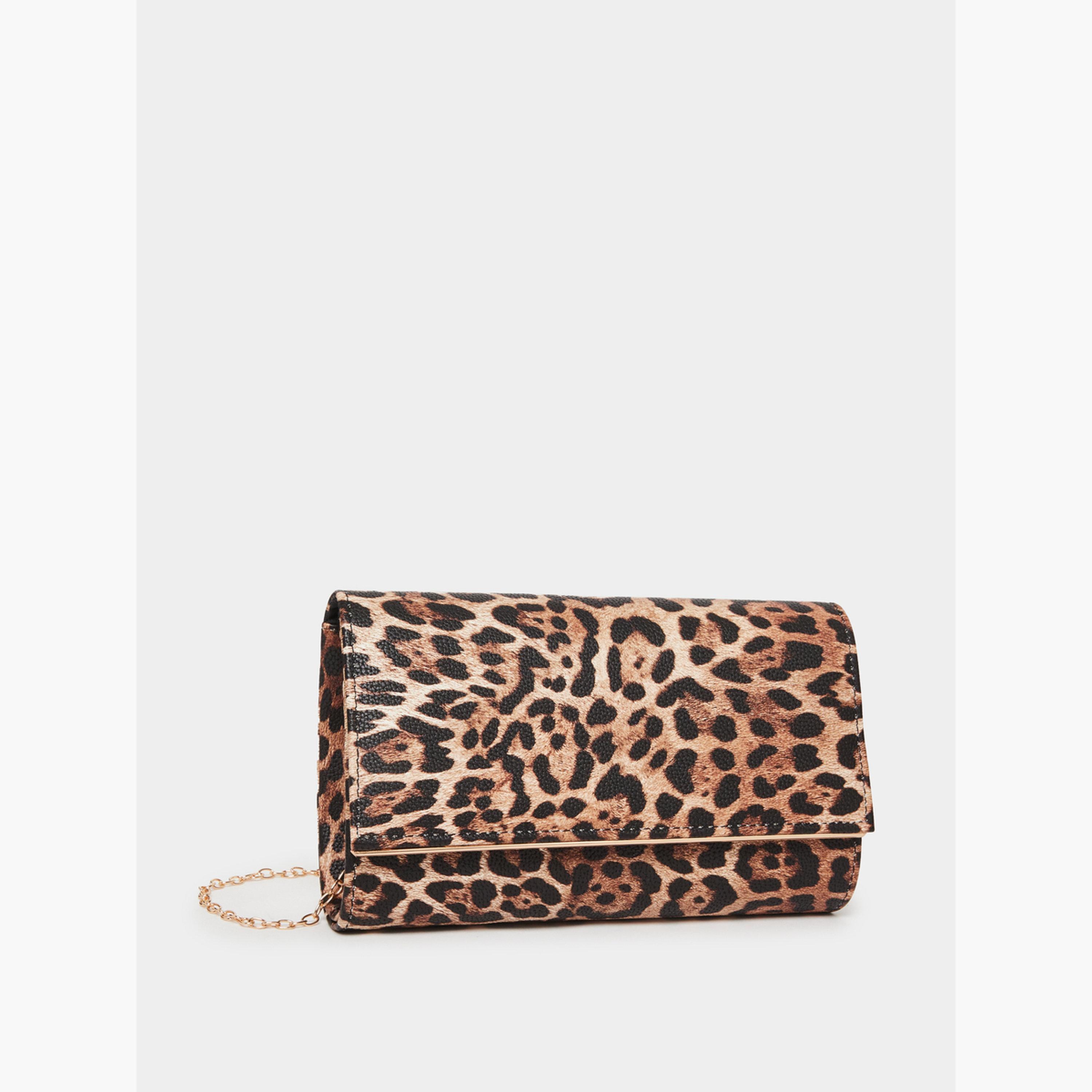 حقيبة كلاتش بطبعة جلد النمر-women-bagsandwallets-handbags-image-1