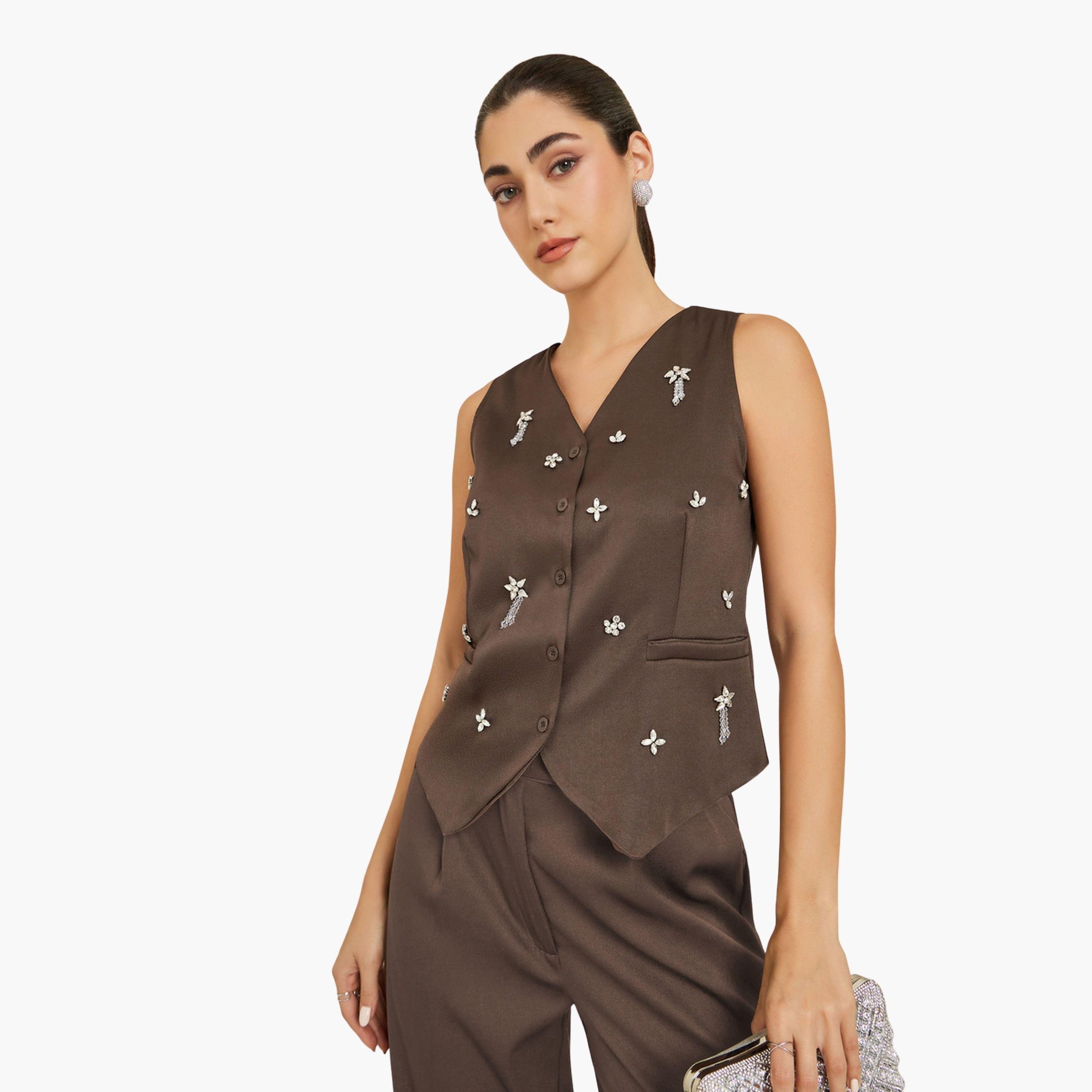 جيليه بلا أكمام مزين-women-clothing-shirtsandblouses-blouses-image-1