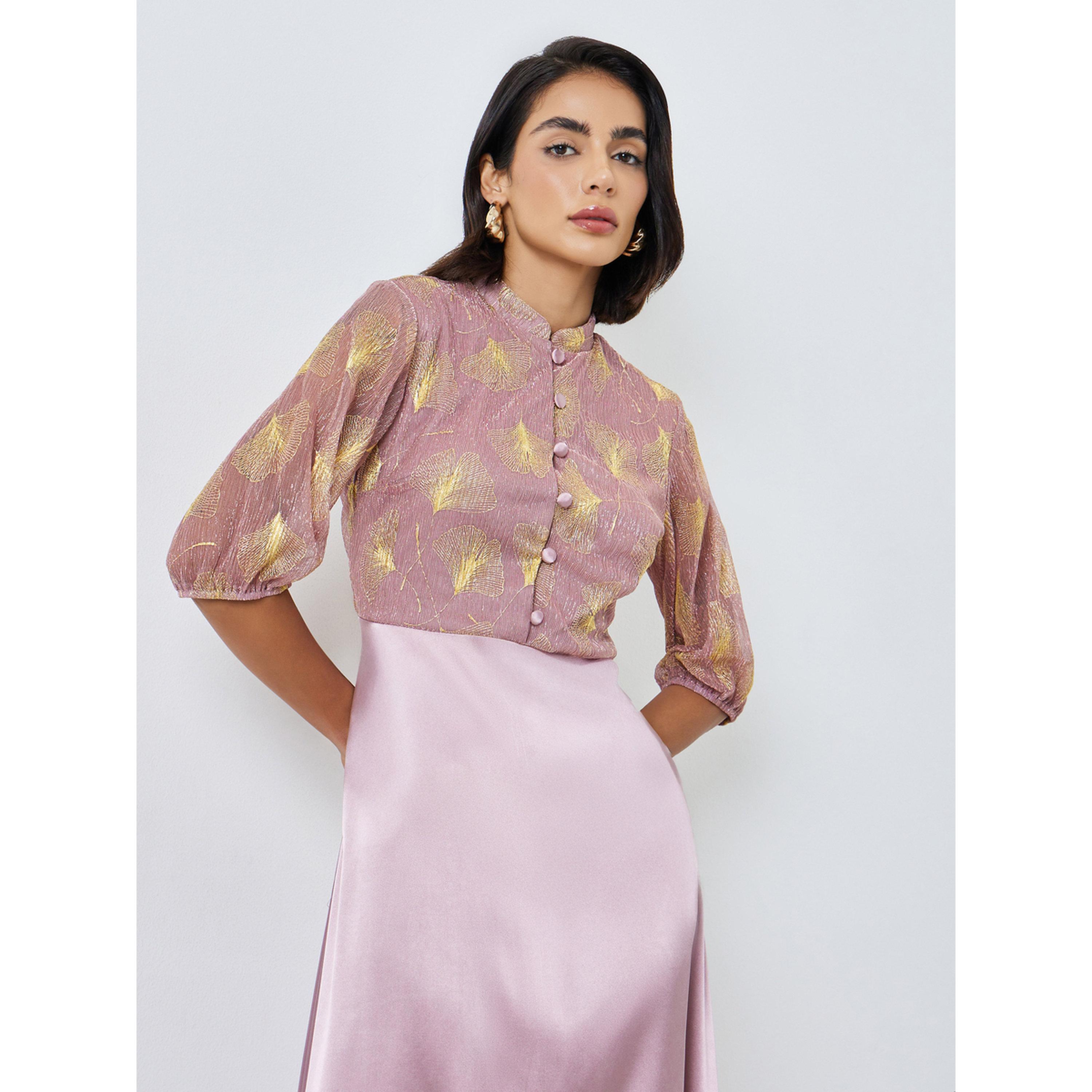 فستان طويل بحافة واسعة بطبعة فويل-women-clothing-dresses-image-2