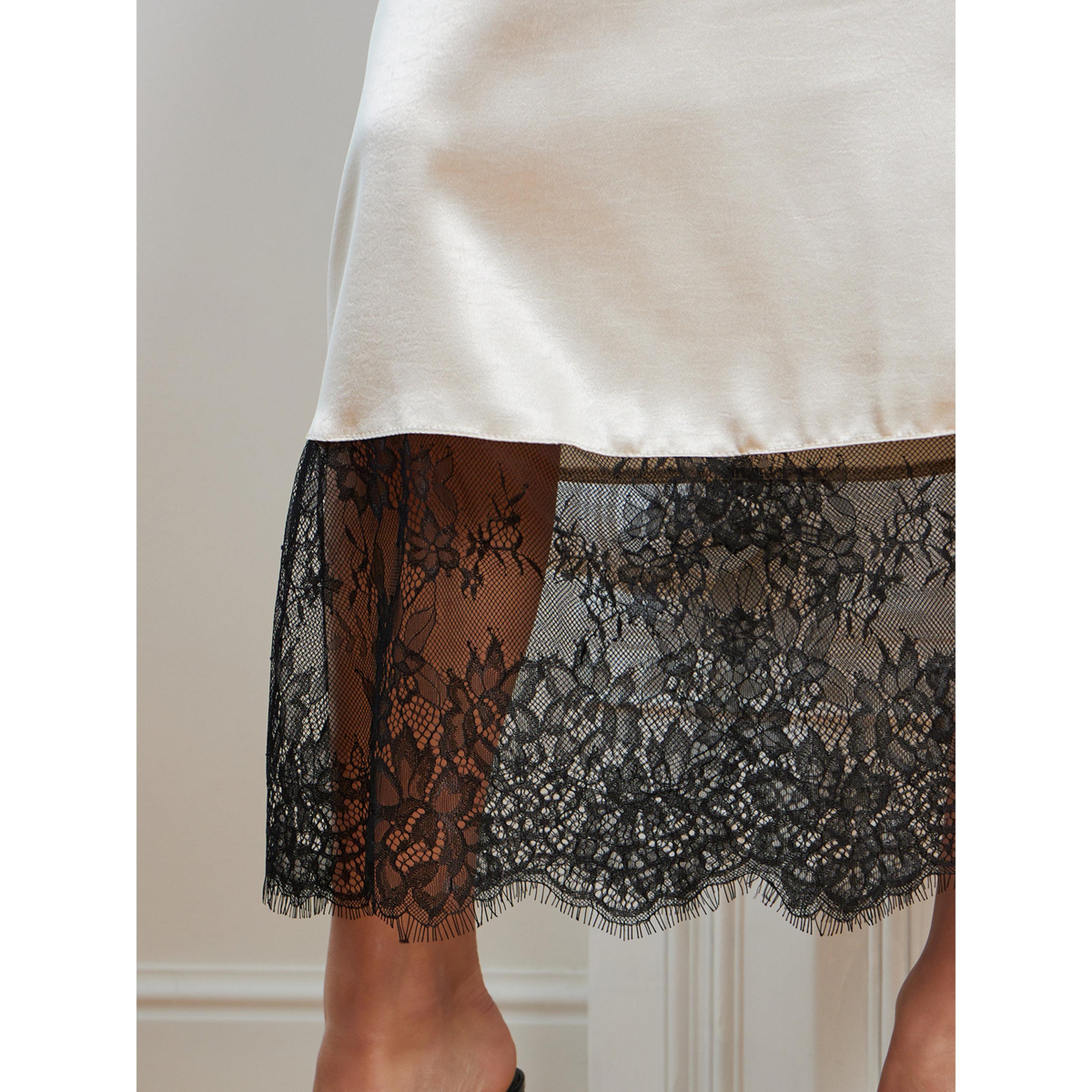 Styli Cream A-Line Maxi Skirt with Lace Trim-women-clothing-bottoms-skirts-image-4