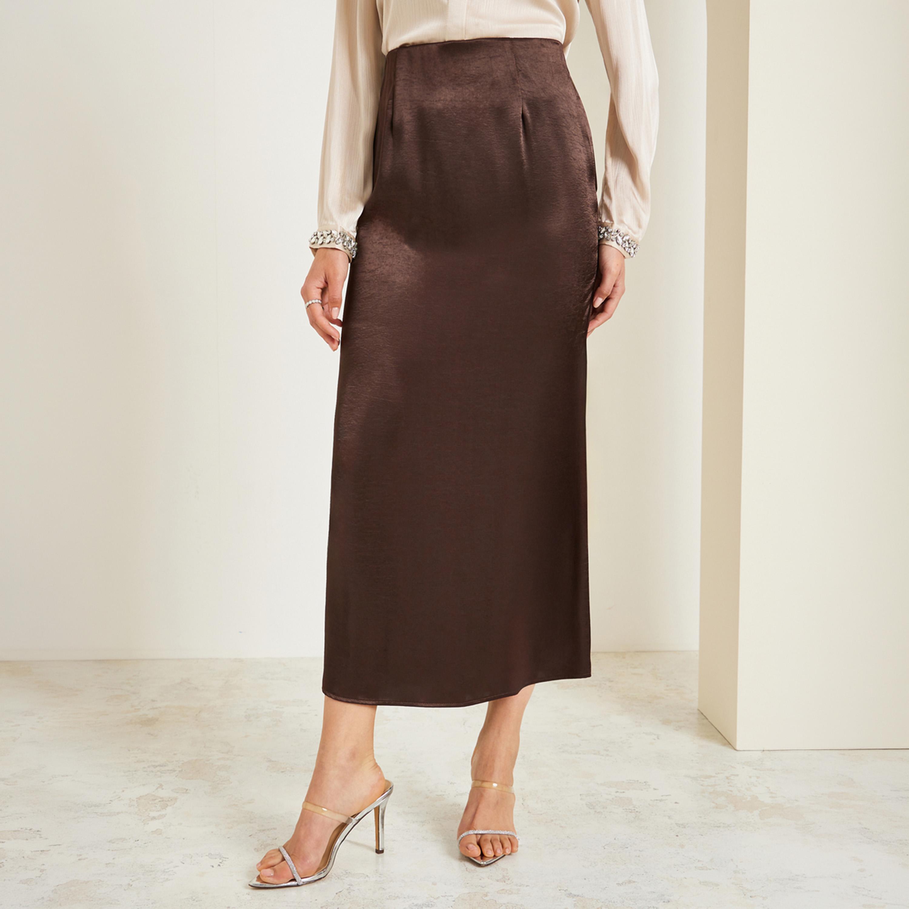 تنورة طويلة بحافة واسعة-women-clothing-bottoms-skirts-image-1