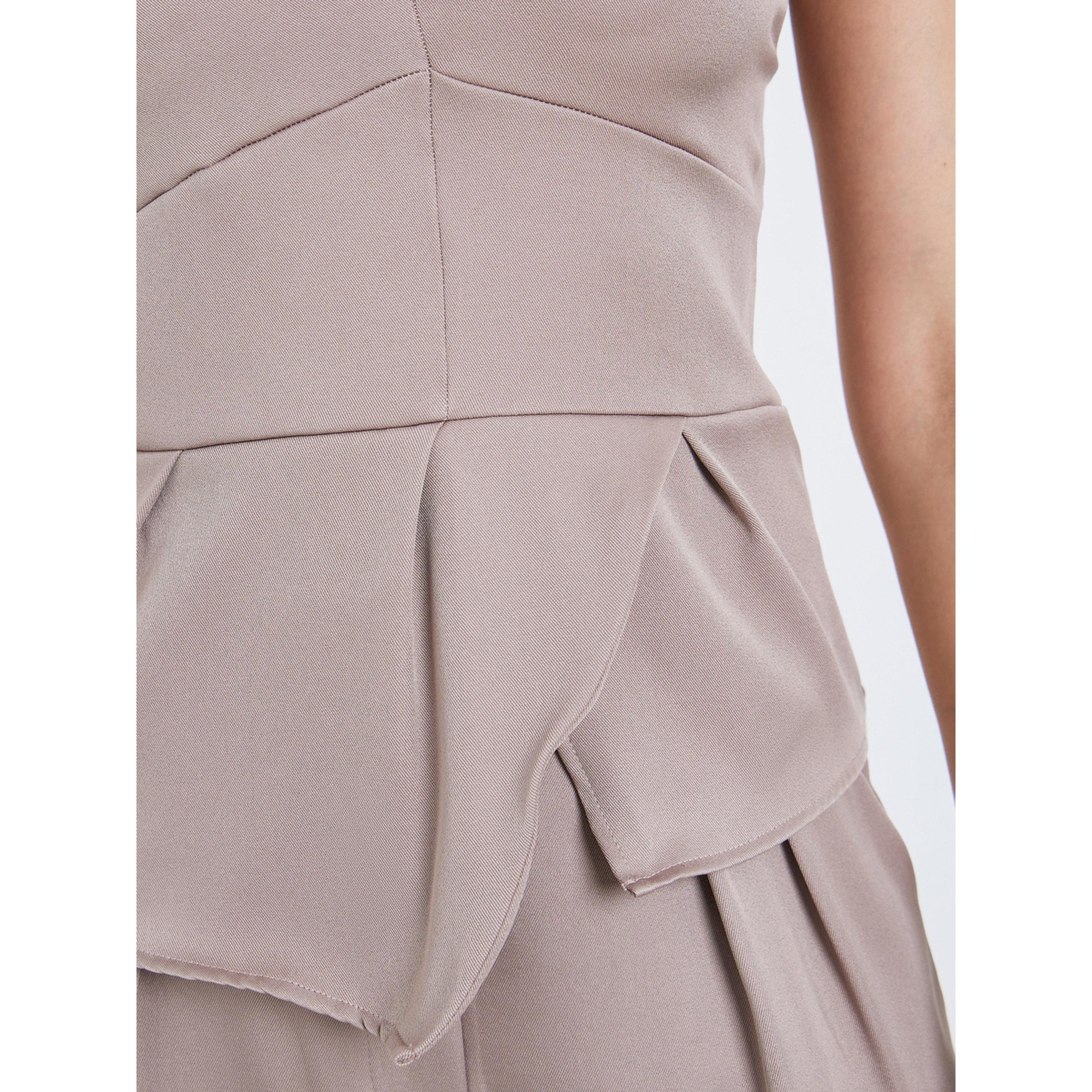 Styli Women Beige Strapless Peplum Top-women-clothing-shirtsandblouses-blouses-image-3